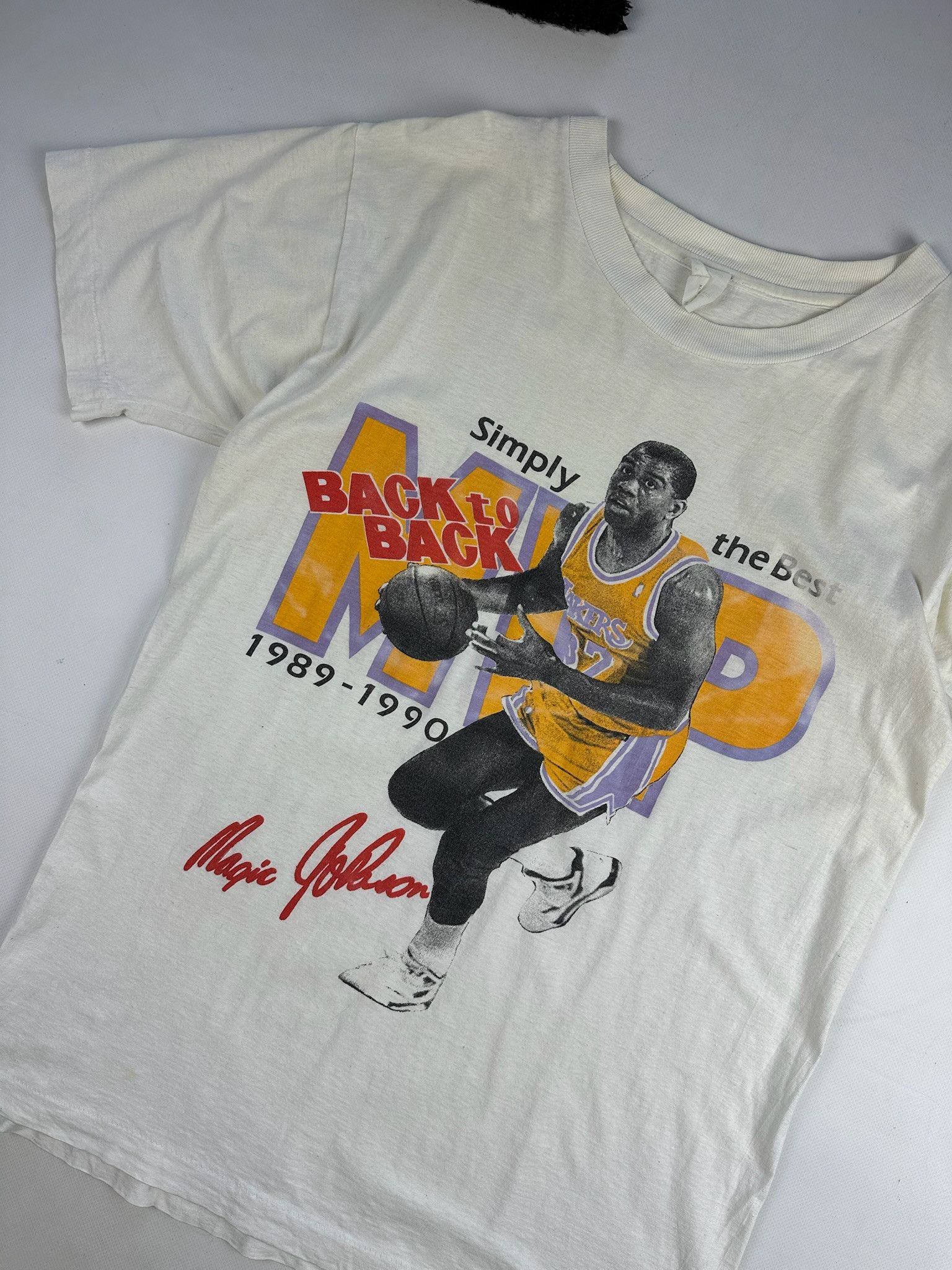 NBA Vintage Magic Johnson Lakers T-Shirt Size US M / EU 48-50 / 2 - 6 Thumbnail