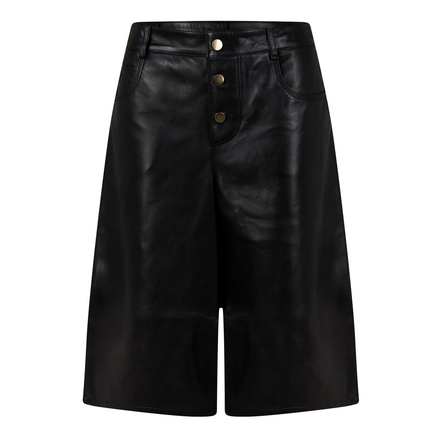 Bottega Veneta Bottega Veneta Bv Flared Shorts in Black Size 27" / US 4 / IT 40 - 1 Thumbnail