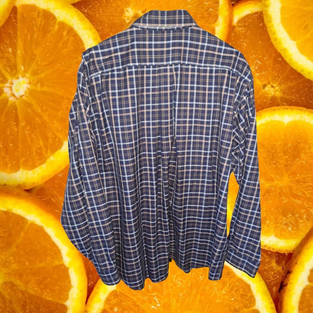 Brooks Brothers Brooks Brothers Blue and Tan Plaid Button Up Shirt Size XL Size US XL / EU 56 / 4 - 5 Thumbnail
