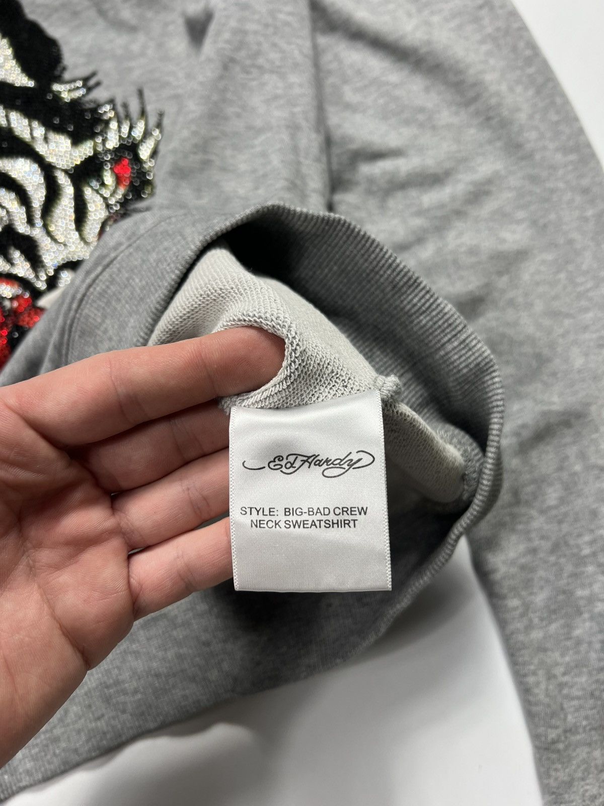 Ed Hardy Ed Hardy Big Bad Wolf Logo With Rhinestones Sweatshirt Size US S / EU 44-46 / 1 - 8 Thumbnail