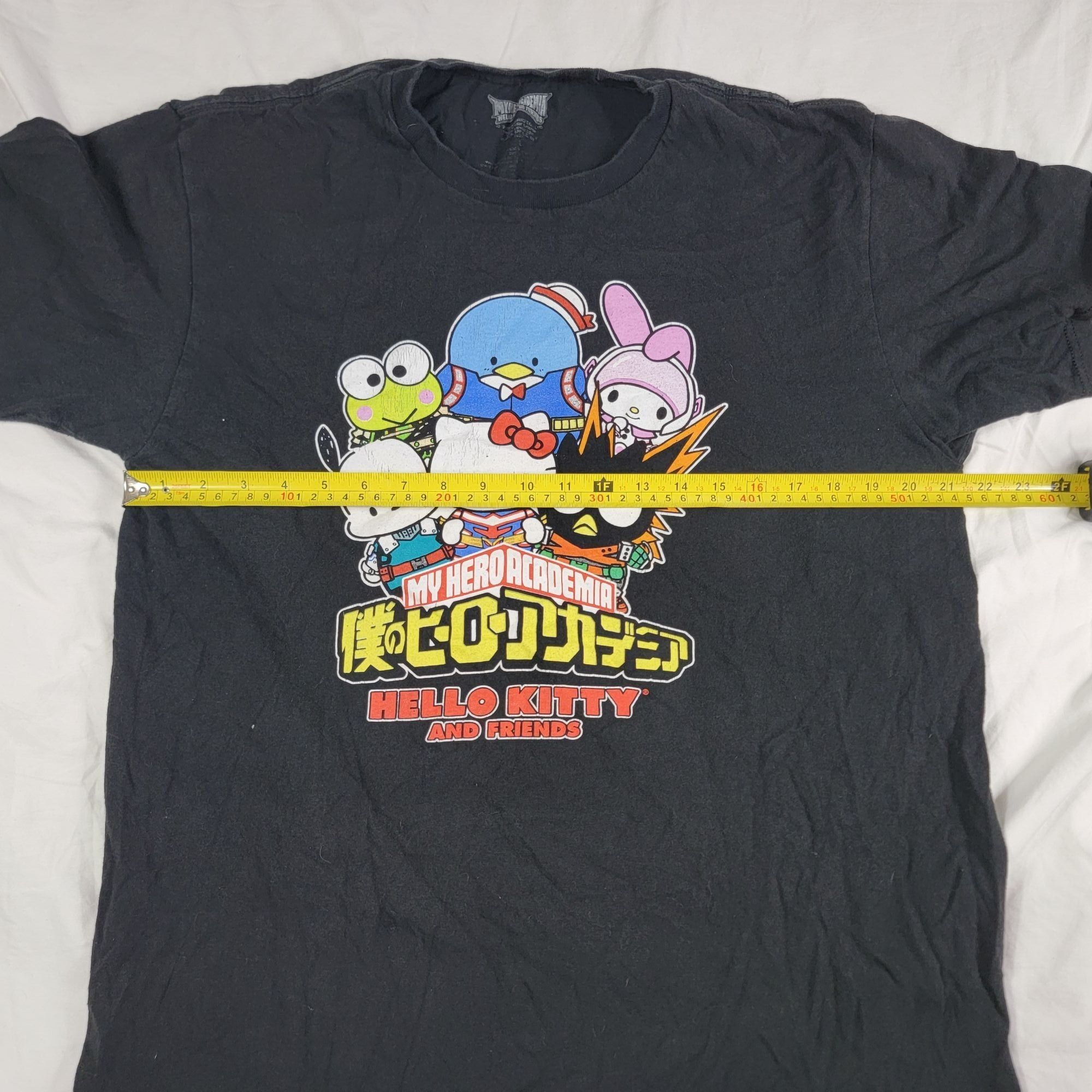 Other My Hero Academia x Hello Kitty Adults Large Black T Shirt An Size US L / EU 52-54 / 3 - 5 Thumbnail