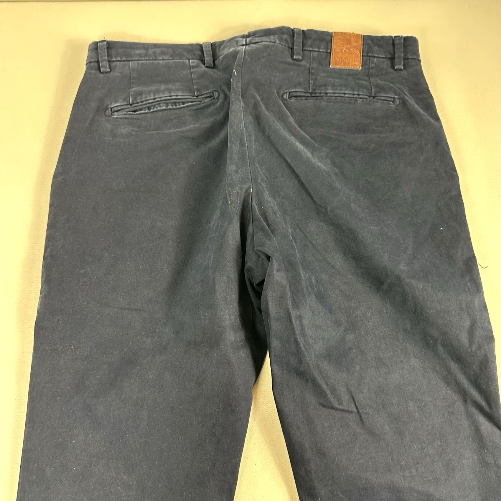 Vintage Valditaro Sartoria Blue Cotton Chinos Pants Italy Made Mens 48 Straight Leg Pants Chino Men 48 Blue Regular Size US 32 / EU 48 - 5 Thumbnail