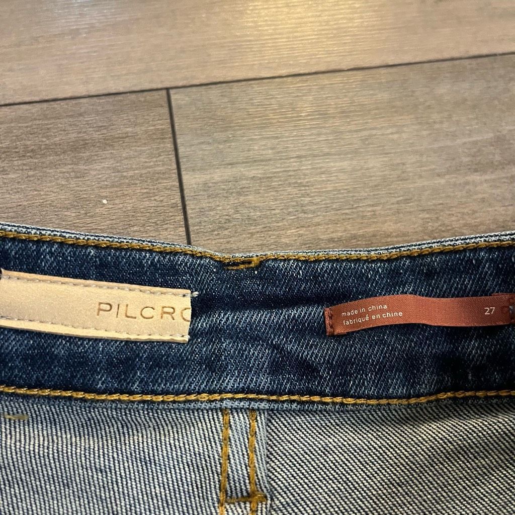 Anthropologie Pilcro Anthropologie Cigarette Slim Straight Jeans Women 27 Size 27" / US 4 / IT 40 - 3 Thumbnail