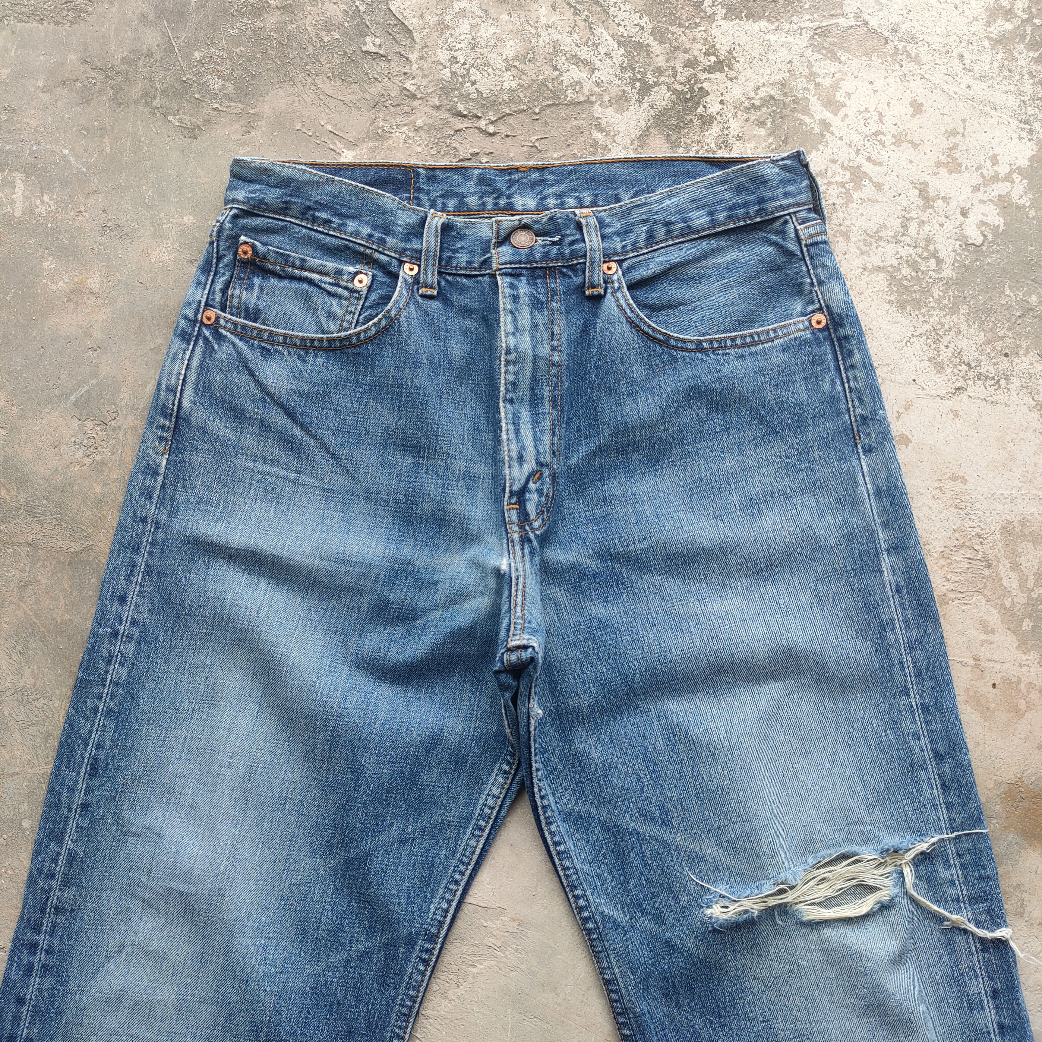 Levi's Vintage Clothing W32 VINTAGE LEVI'S 512 FADED DISTRESSED JEAN DENIM PANTS Size US 32 / EU 48 - 3 Thumbnail