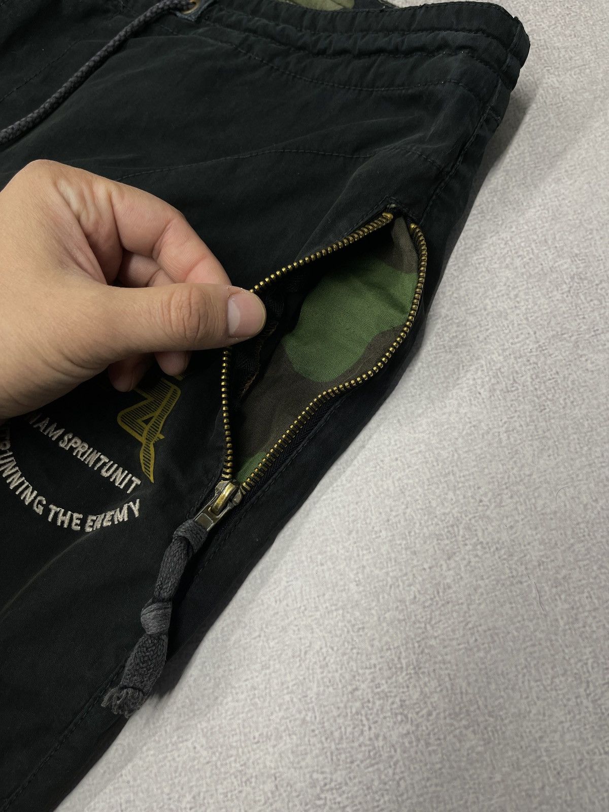Ringspun Vintage Ringspun Nylon Military Pants Black Japanese Style Size US 33 - 11 Thumbnail