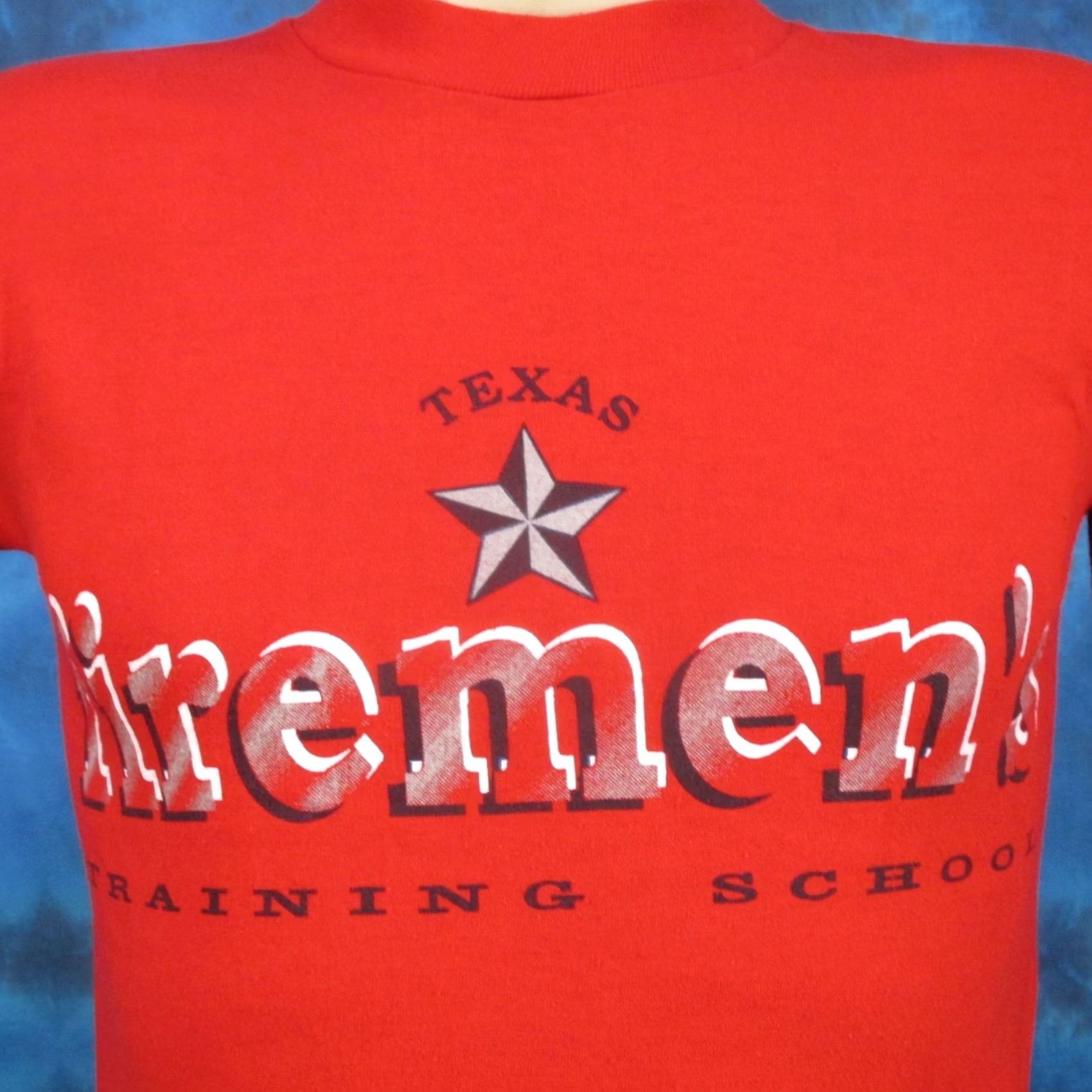 Vintage VINTAGE TEXAS FIREMEN TRAINING SCHOOL T-Shirt XXS fire fighter 80s Size US XS / EU 42 / 0 - 3 Thumbnail