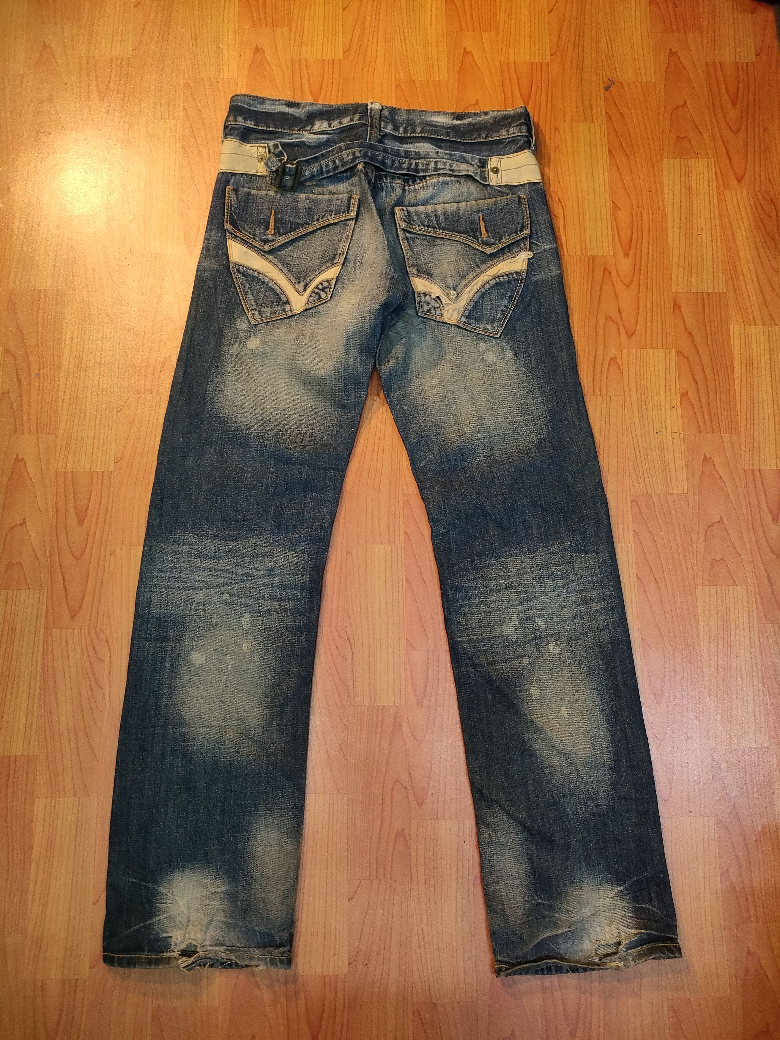 Japanese Brand Back Number Buckleback Jeans Size US 32 / EU 48 - 3 Thumbnail