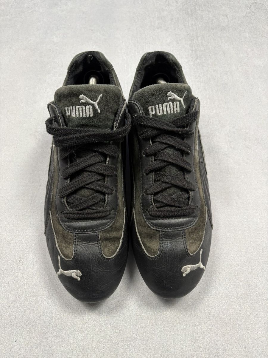 Puma Puma Speed Cat Black Driving Leather Shoes Vintage 2000s Y2K Size US 7 / EU 40 - 2 Thumbnail