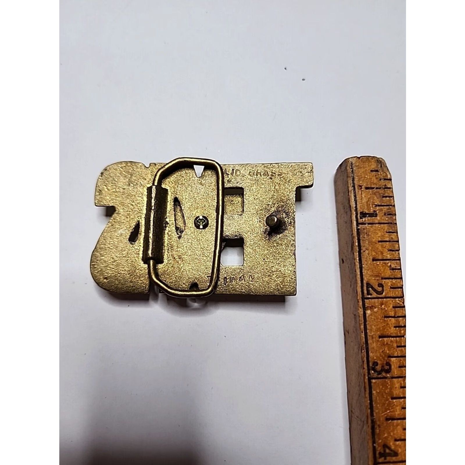 Vintage Vintage Texas Belt Buckle Cowboy Western Brass 1970s Men’s Gold Rockabilly Size ONE SIZE - 3 Thumbnail