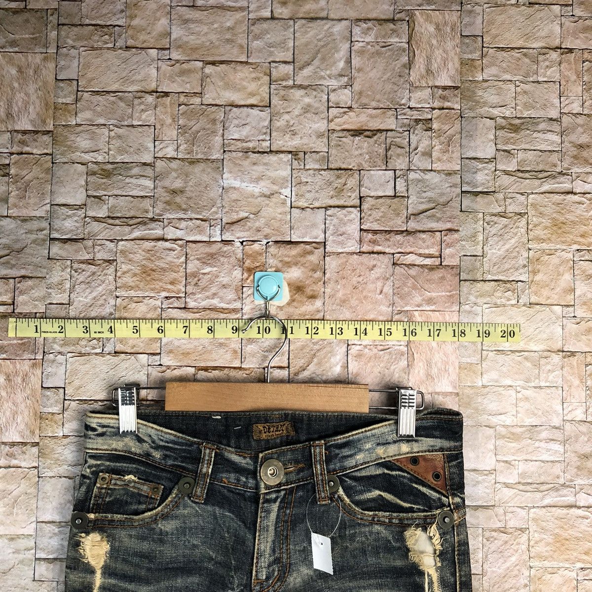 Japanese Brand Detail Blue Distressed Denim Pants #A132 Size 25" / US 0 / IT 36 - 4 Thumbnail