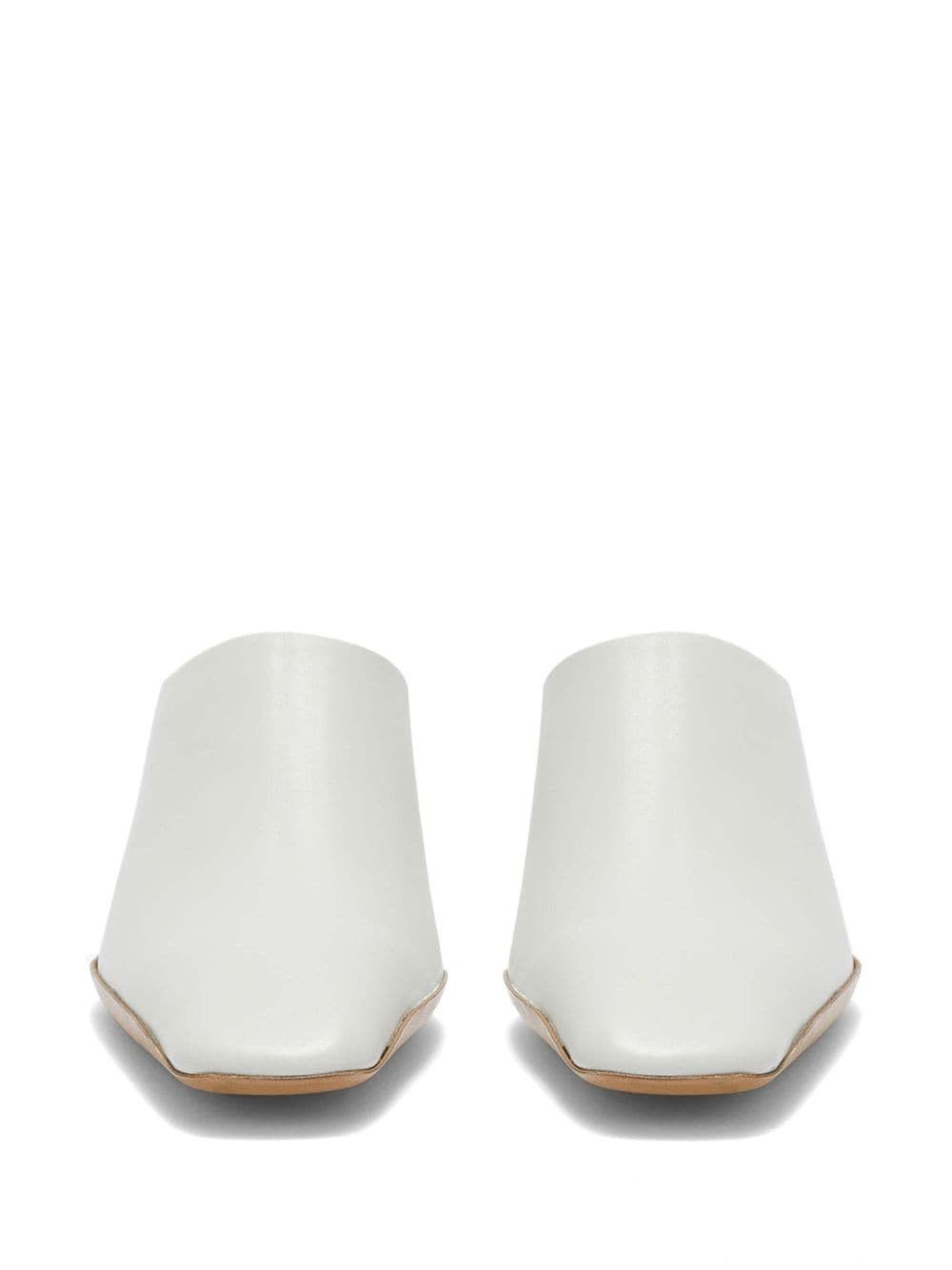 Jil Sander o1w1db10825 Mules in White Size US 8 / IT 38 - 4 Thumbnail