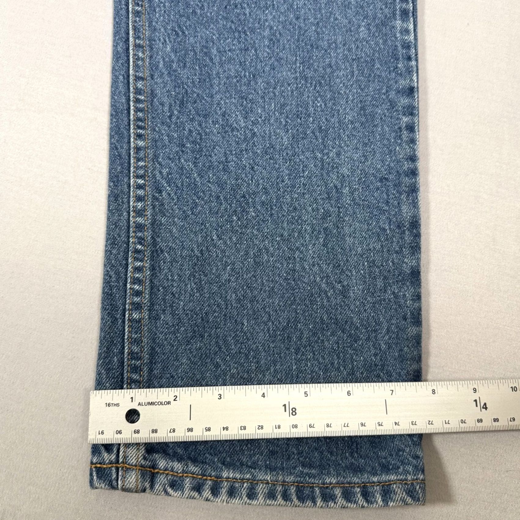 Levi's VINTAGE Levi's 505 Jeans Mens 36x30 Blue Straight Denim Pants 90s Regular Fit Cotton Denim Blue 5-Pocket Mens Size US 36 / EU 52 - 7 Thumbnail