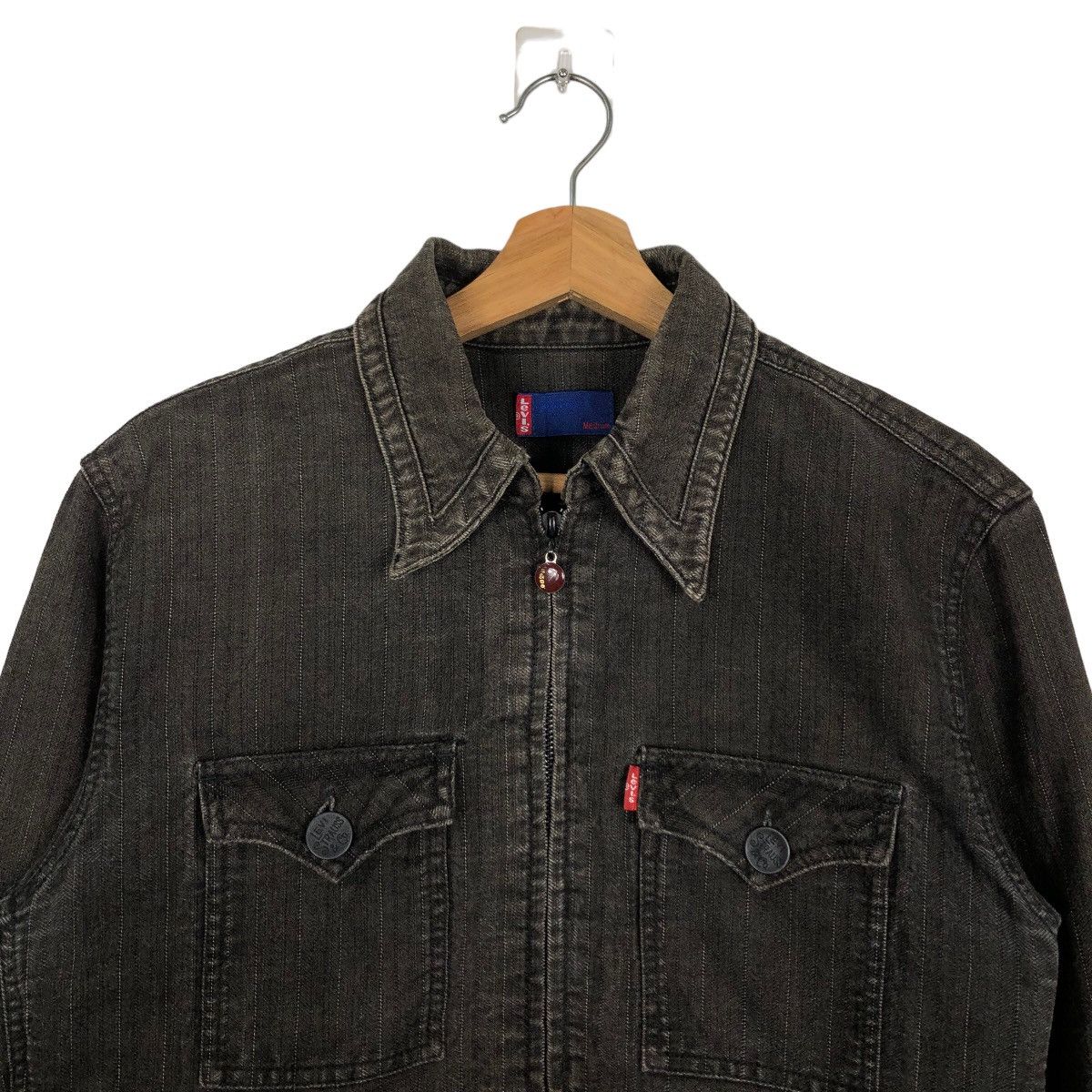 Levi's Vintage Clothing 🔥90’s Vintage Hikory Chore Jacket Levi’s Zipper Size US M / EU 48-50 / 2 - 3 Thumbnail