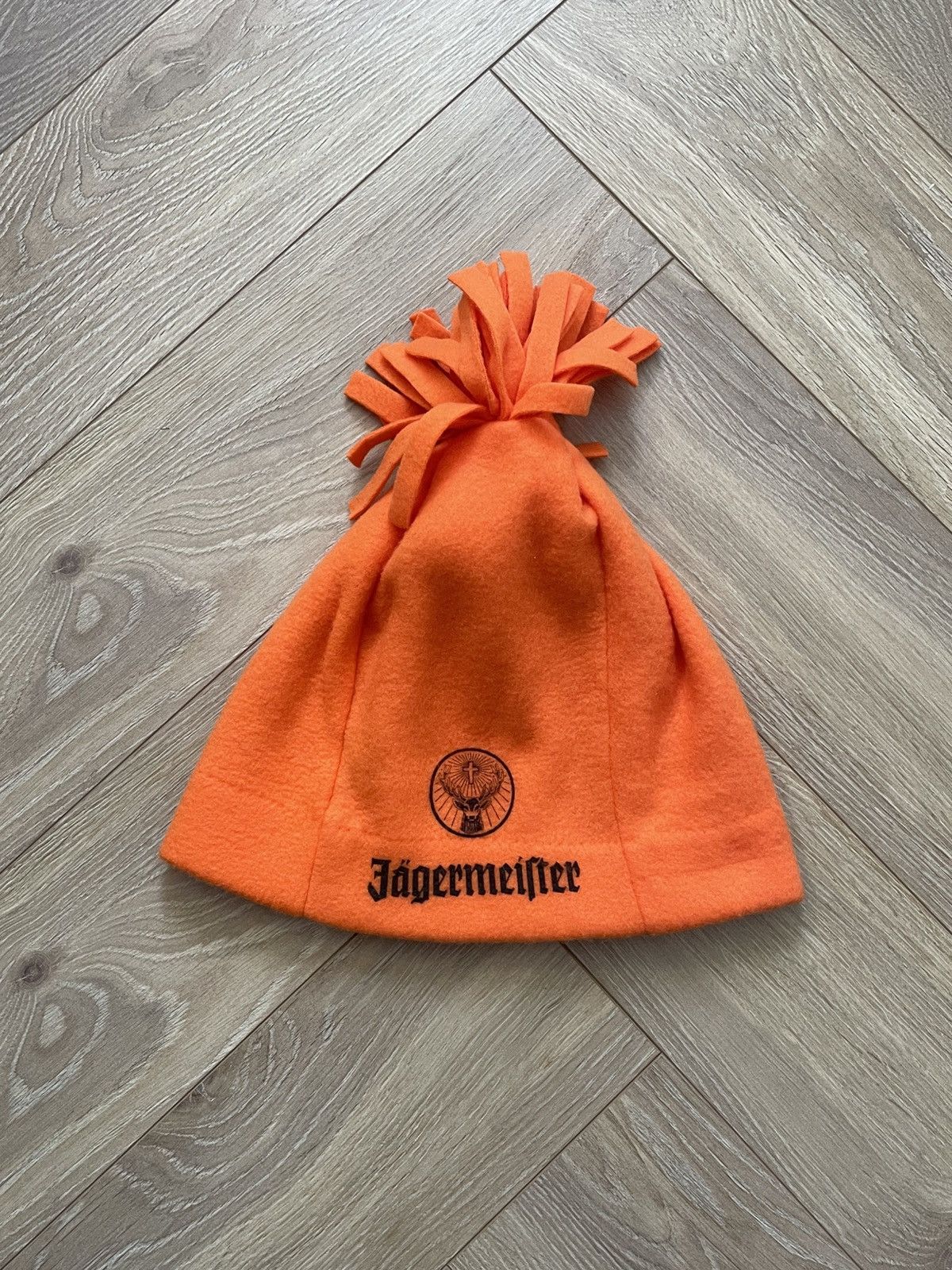 Jagermeister × Vintage Jagermeister Orange and Black Beanie Toque Hat Size ONE SIZE - 1 Thumbnail