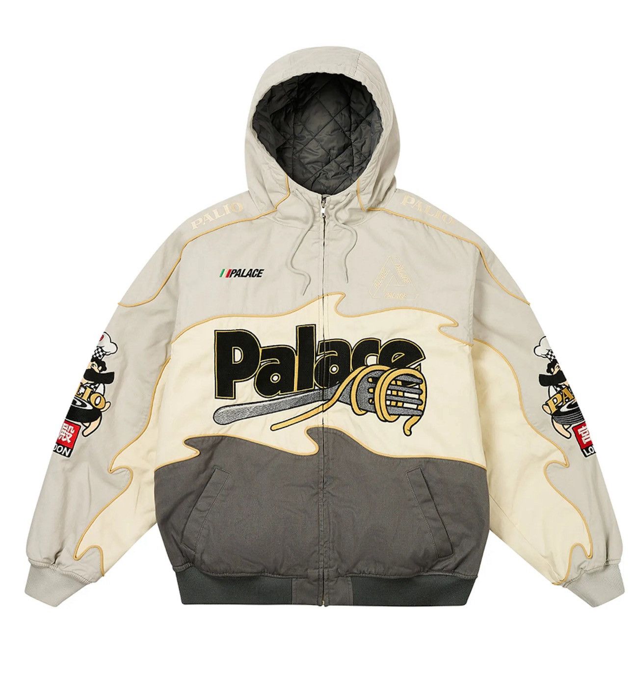 Palace Palace Pasta Jacket Gray (Size Large) Size US L / EU 52-54 / 3 - 1 Thumbnail