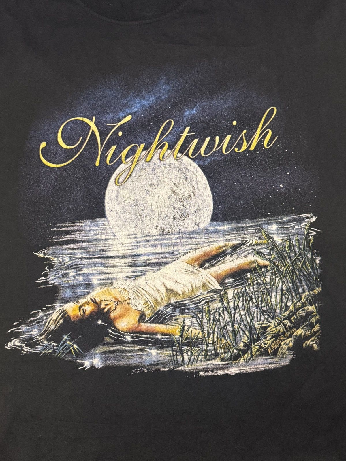 Band Tees × Vintage Lates 90s Nightwish Oceanborn Metal Band Tee Shirt Size US L / EU 52-54 / 3 - 3 Thumbnail