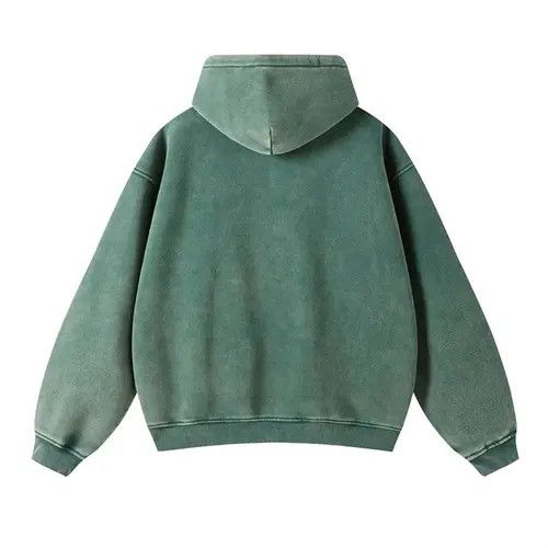 Japanese Brand Washed Distressed Loose Zipper Hoodie Sweatshirt y2k Size US L / EU 52-54 / 3 - 3 Thumbnail