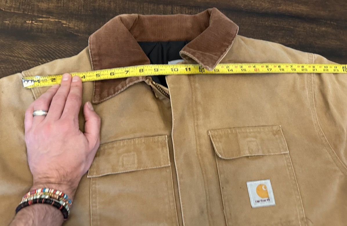 Carhartt Vtg CARHARTT C03 BRN Quilted Duck Canvas Chore Jacket USA-50 Size US XXL / EU 58 / 5 - 11 Thumbnail