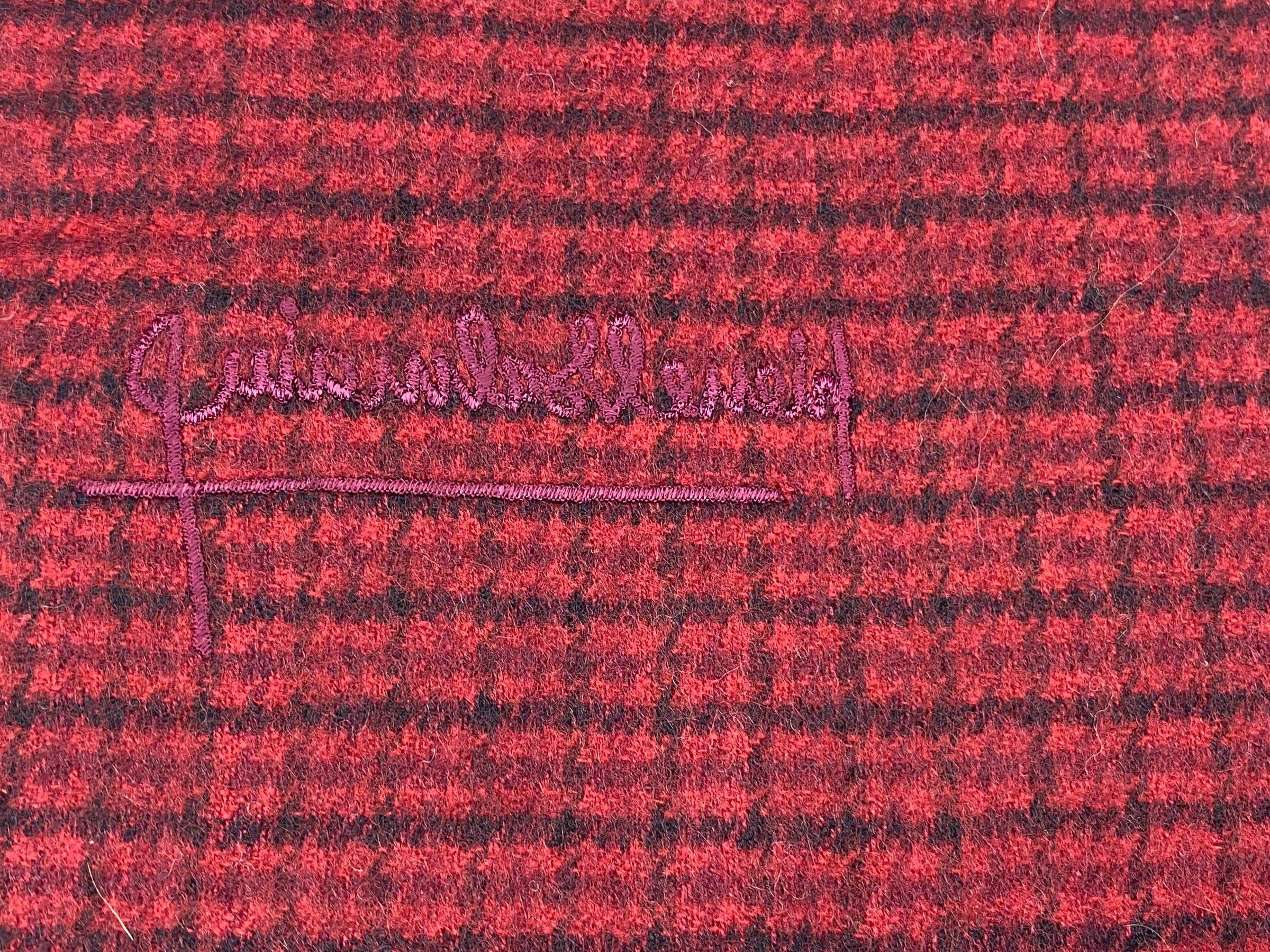Pierre Balmain × Vintage Pierre Balmain Paris small Checkered Vintage Scarf Size ONE SIZE - 9 Thumbnail