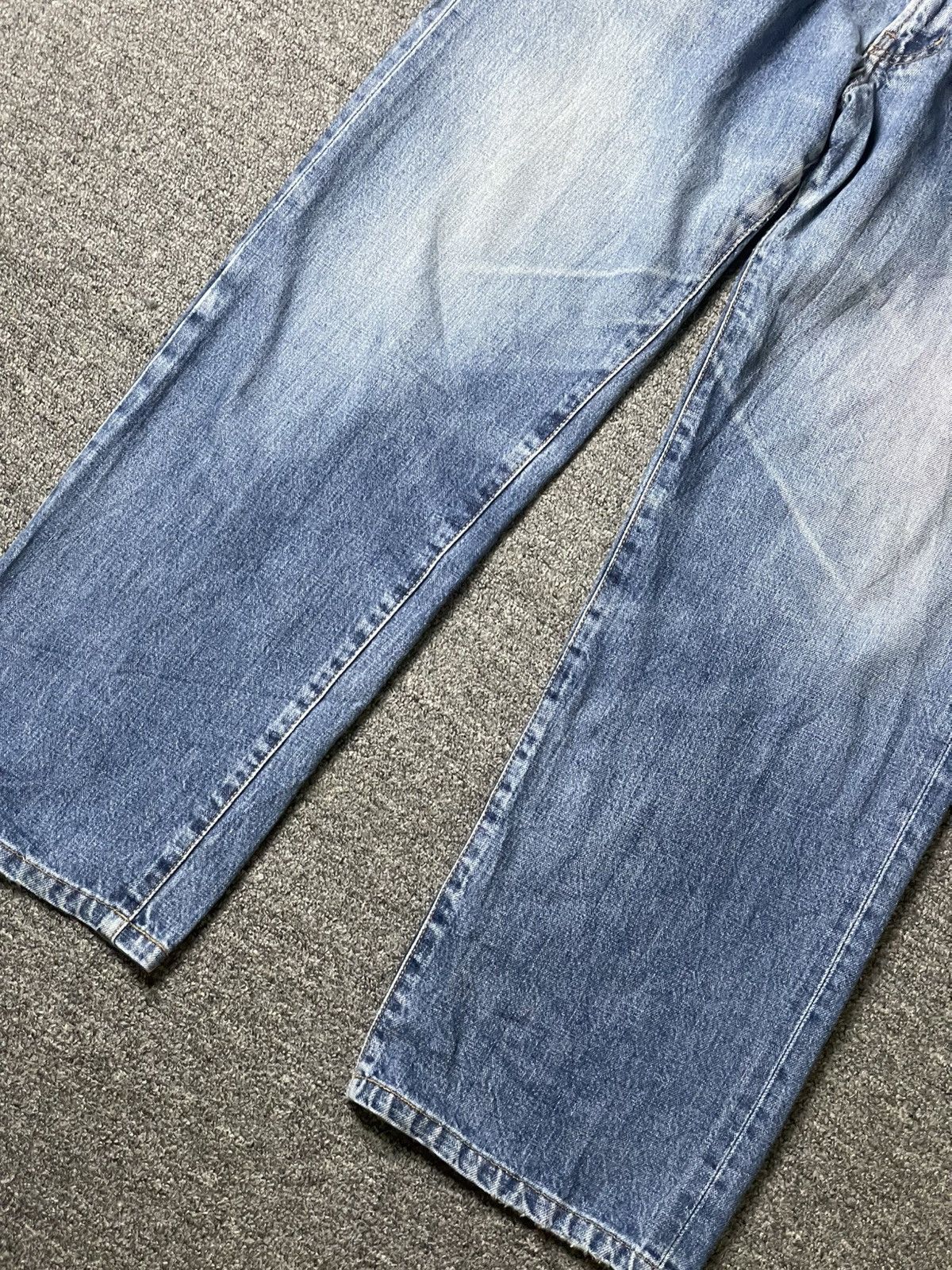 Japanese Brand × Vintage Unique Clothing Warehouse Brand Straight Cut Jeans (106) Size US 31 - 2 Thumbnail