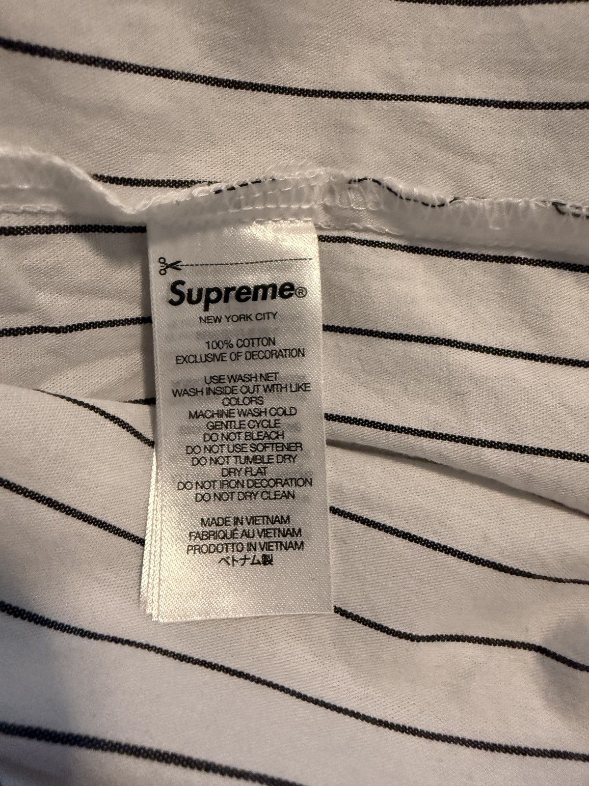 Supreme × Vanson Leathers Supreme x Vanson Leathers Work Shirt Stripe XXL Size US XXL / EU 58 / 5 - 4 Thumbnail