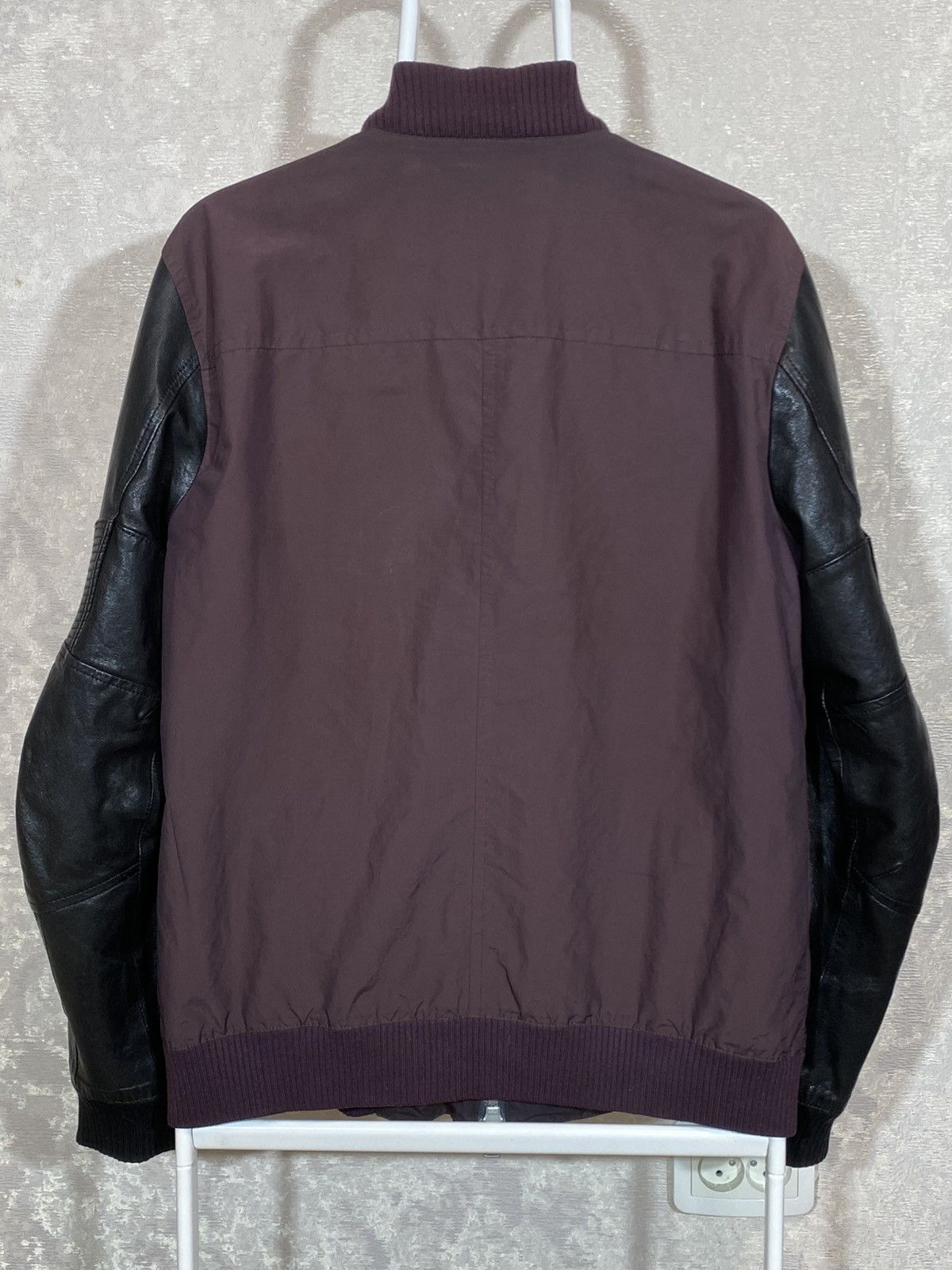 Allsaints × Diesel Allsaints Men Bomber Leather Jacket Size US M / EU 48-50 / 2 - 5 Thumbnail