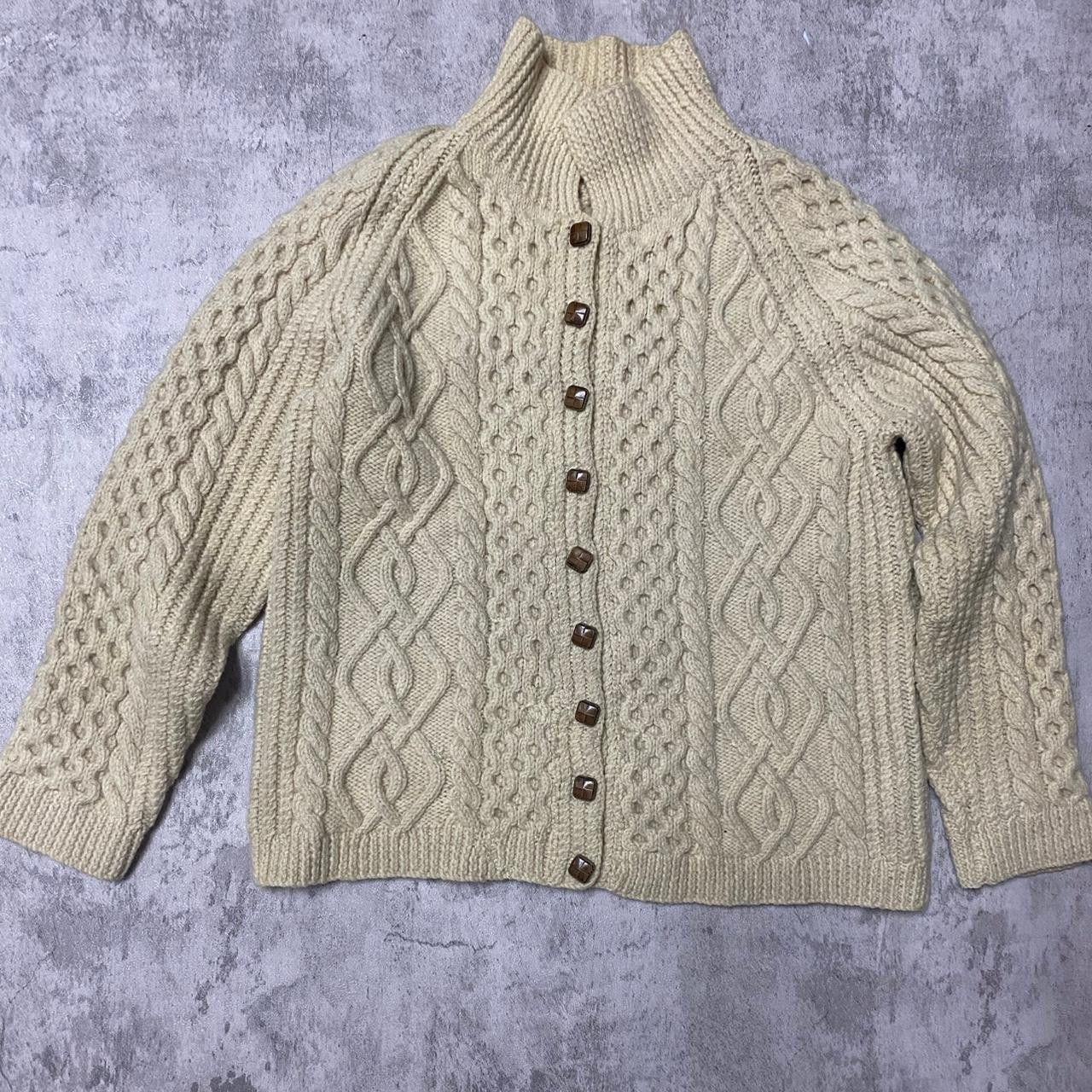 Other Cream chunky knit wool cardigan with wooden buttons Size M / US 6-8 / IT 42-44 - 1 Thumbnail