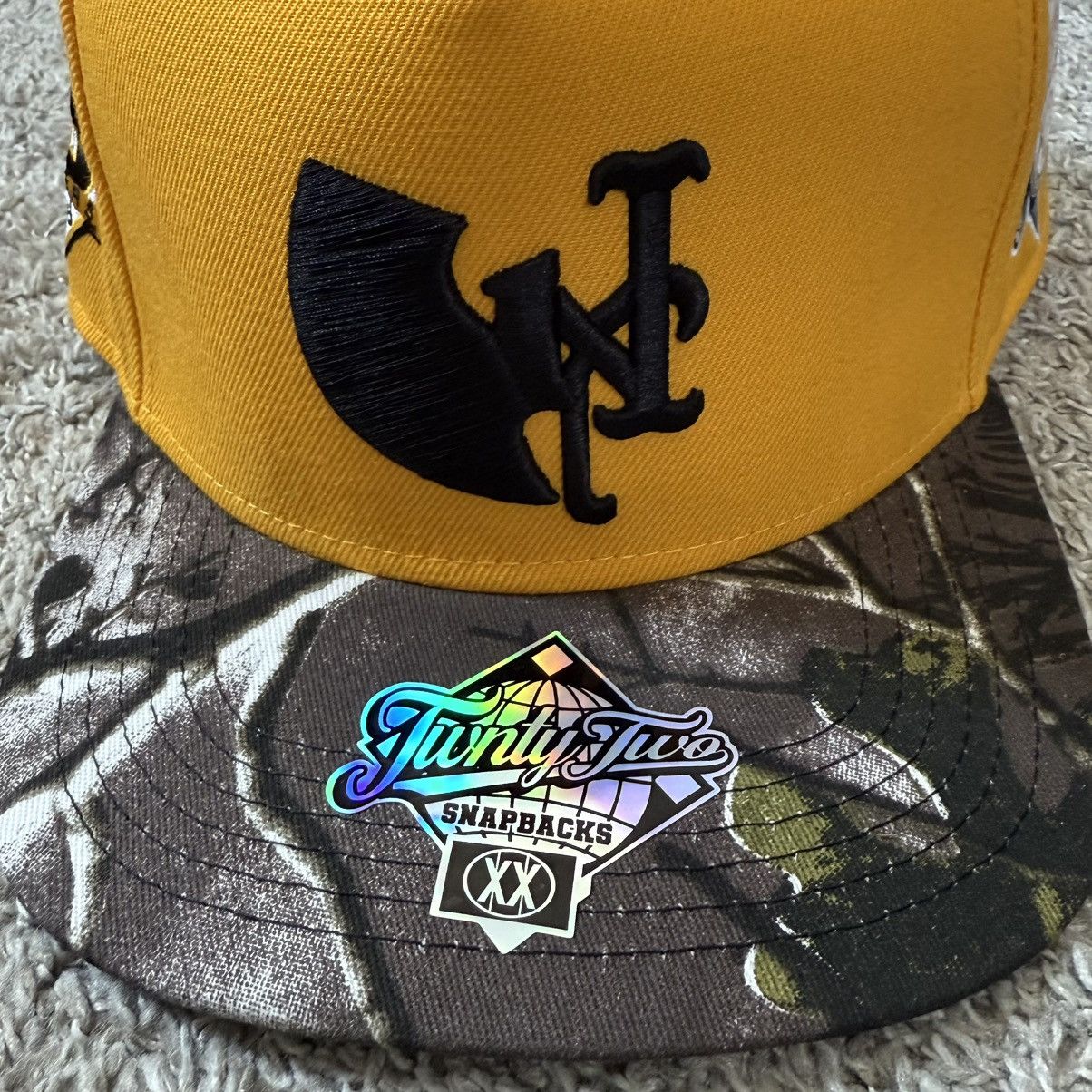 Wu-Tang Clan 🔴Wu-Tang Hat Twnty Two Yellow Camouflage NY Mets Raekwon Size ONE SIZE - 2 Thumbnail