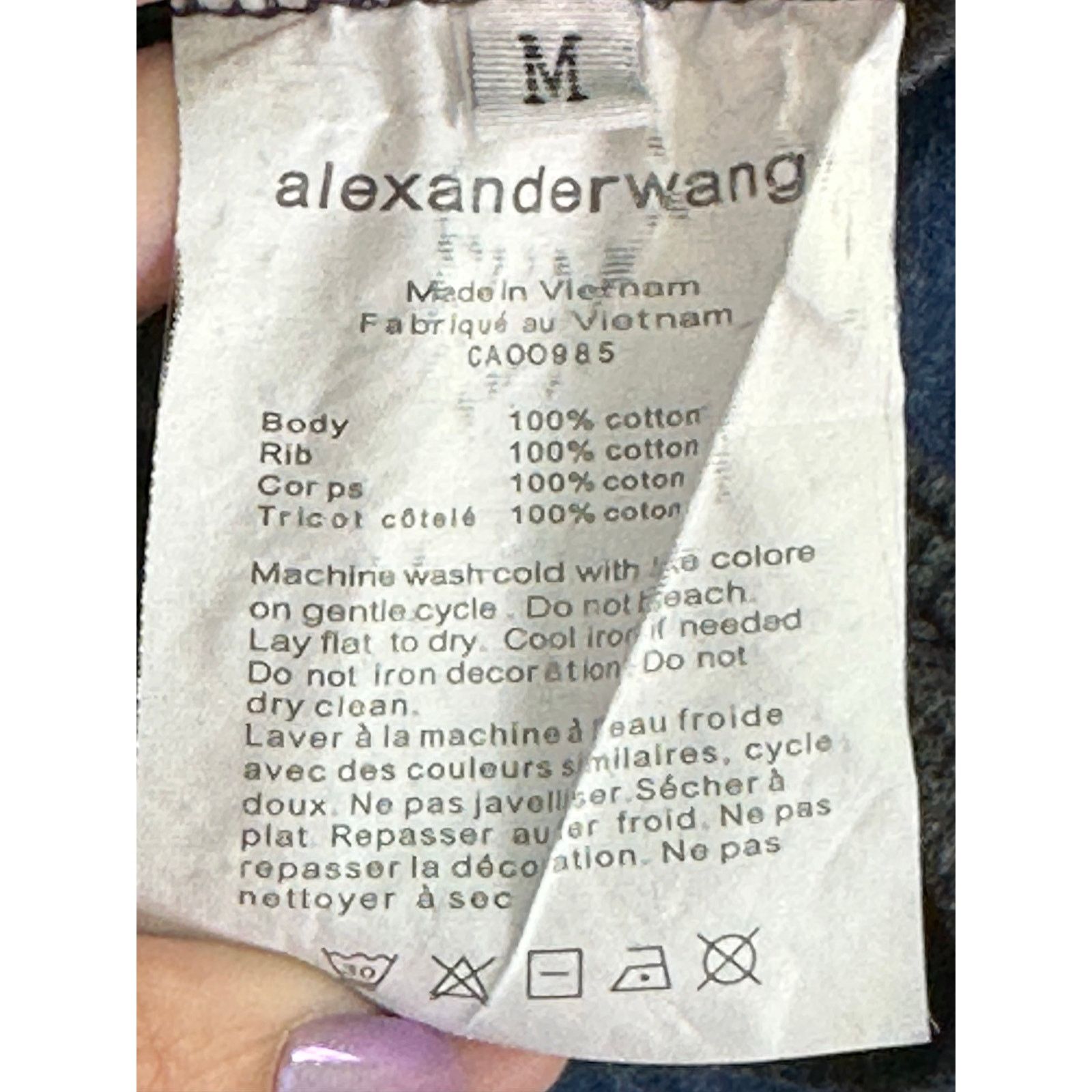 Alexander Wang Alexander Wang gray ribbed logo elastic bra size Medium Size ONE SIZE - 4 Thumbnail
