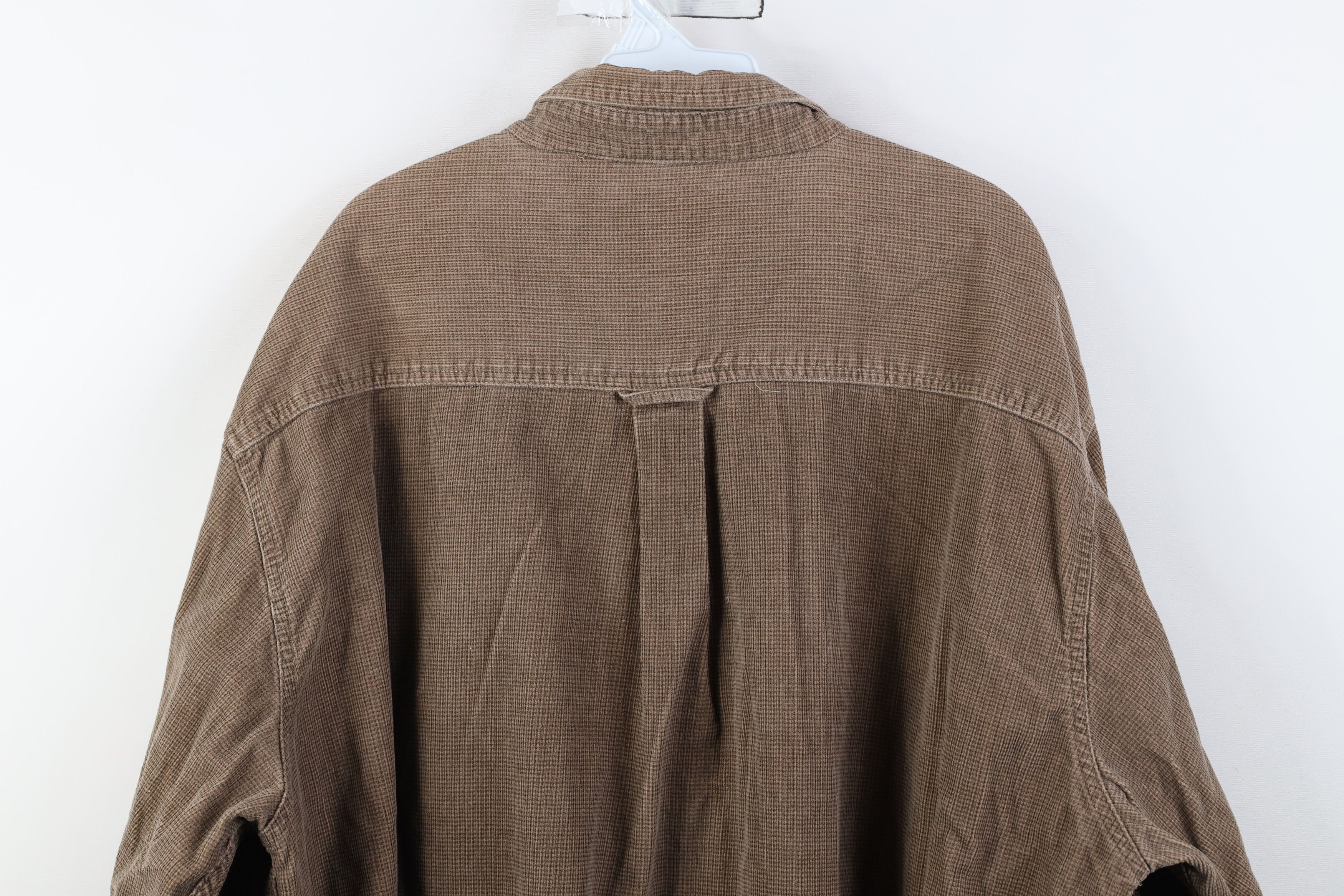 Vintage Vintage 90s Streetwear Collared Button Down Shirt Brown Size US XXL / EU 58 / 5 - 10 Thumbnail