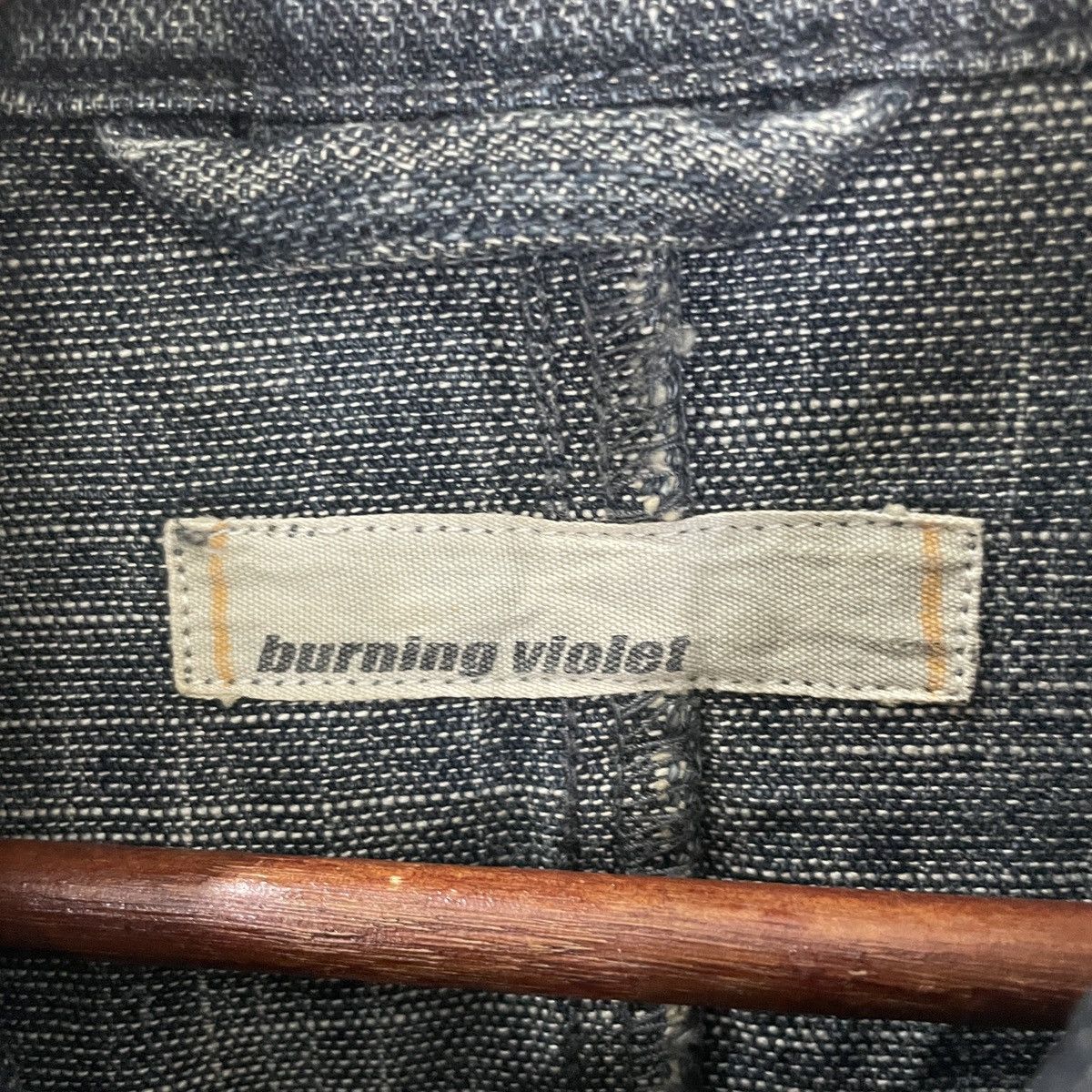 Japanese Brand Vintage Burning Violet Denim Jacket Size US L / EU 52-54 / 3 - 5 Thumbnail