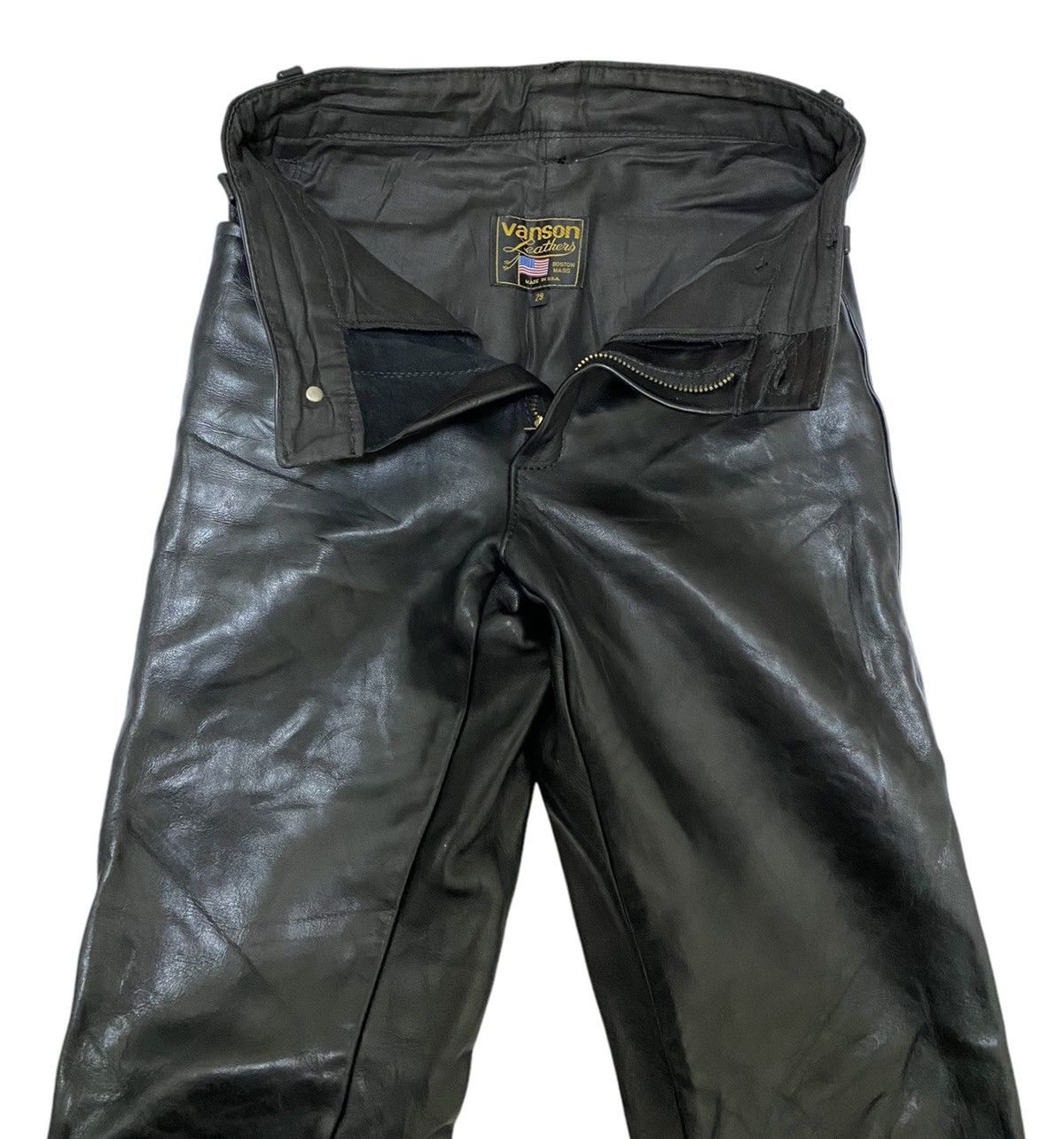 If Six Was Nine × Sports Specialties × Vanson Leathers Vintage Vanson Leathers Bikers Pants (C3) Size US 29 - 4 Thumbnail