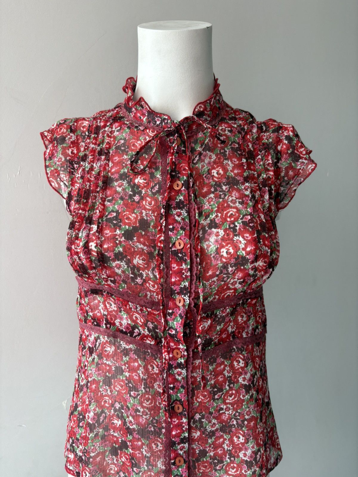 Vintage y2k blouse Size M / US 6-8 / IT 42-44 - 8 Thumbnail