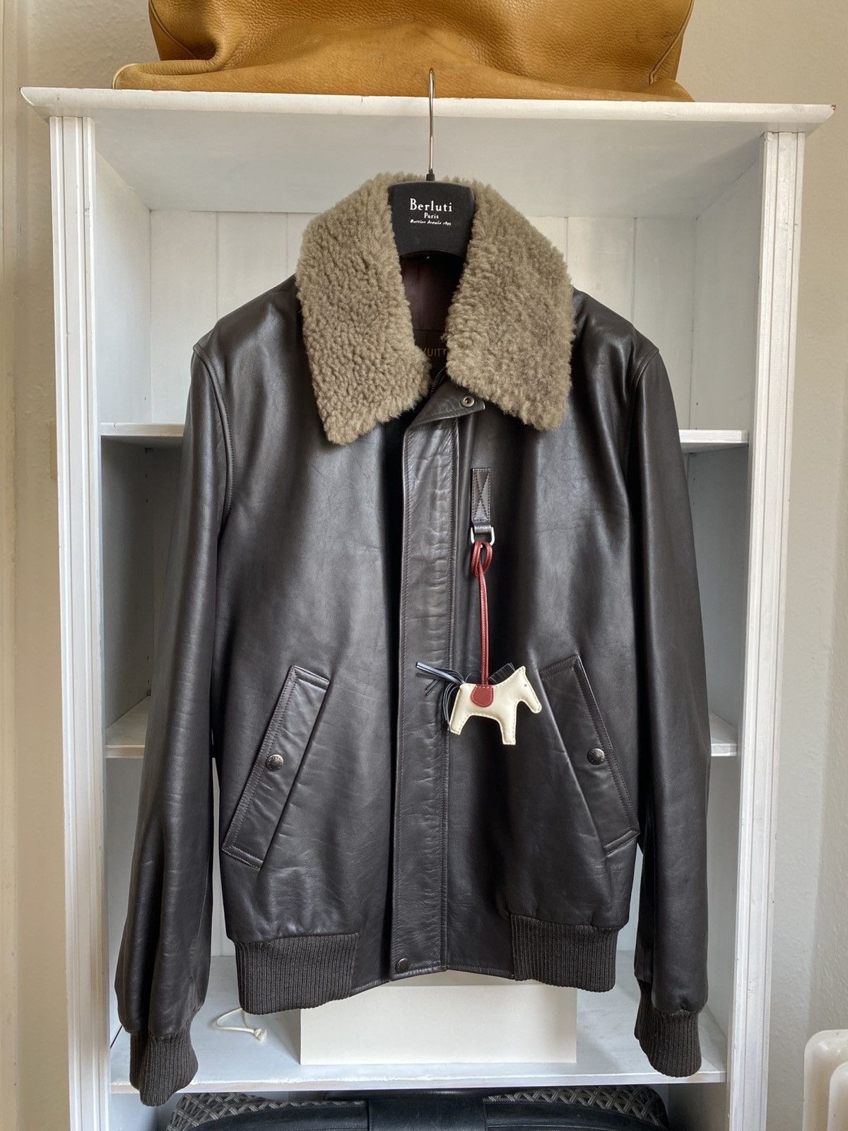 Louis Vuitton Leather Aviator Jacket | Grailed