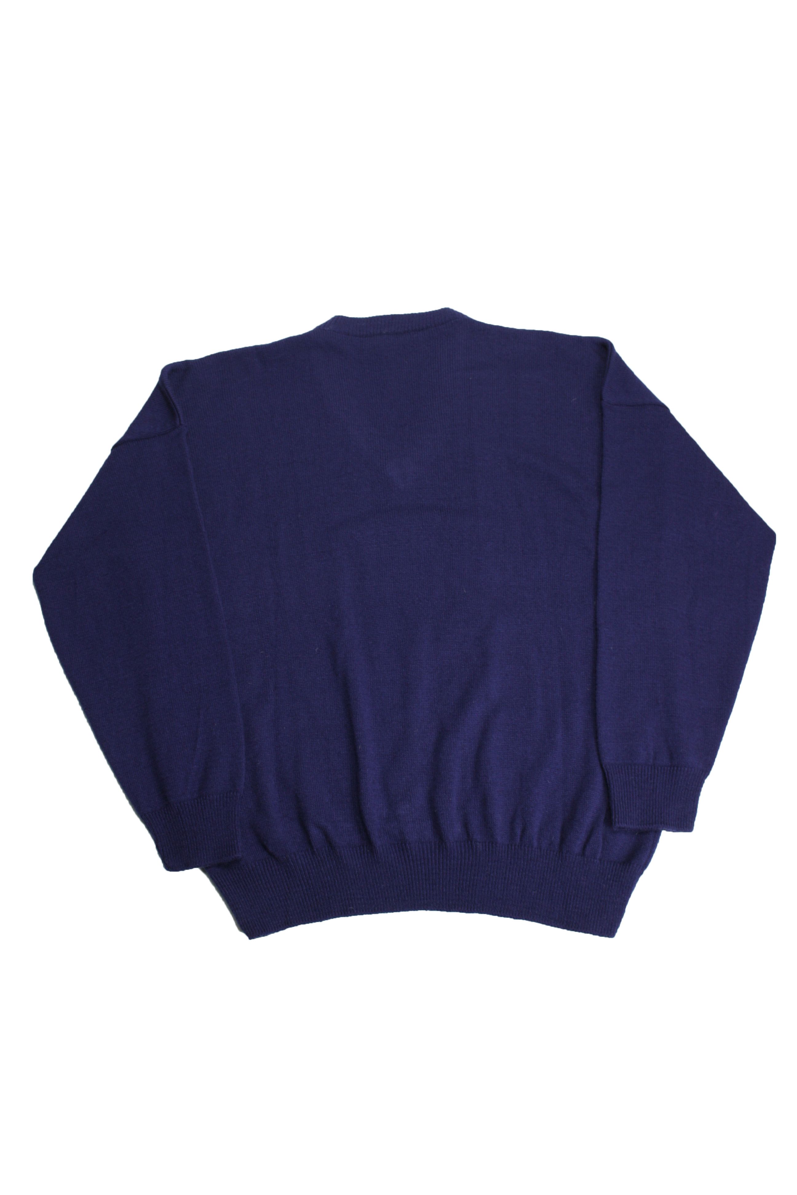 Lacoste × Vintage Chemise Lacoste 80s Vintage Knitted Cotton V-Neck Sweater Size US XL / EU 56 / 4 - 4 Thumbnail