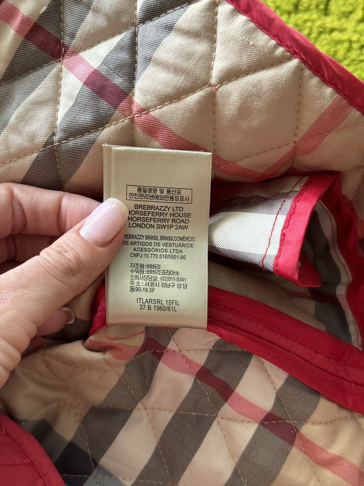 Burberry × Designer Burberry Brit nova check iconic quilted jacket Size S / US 4 / IT 40 - 9 Thumbnail