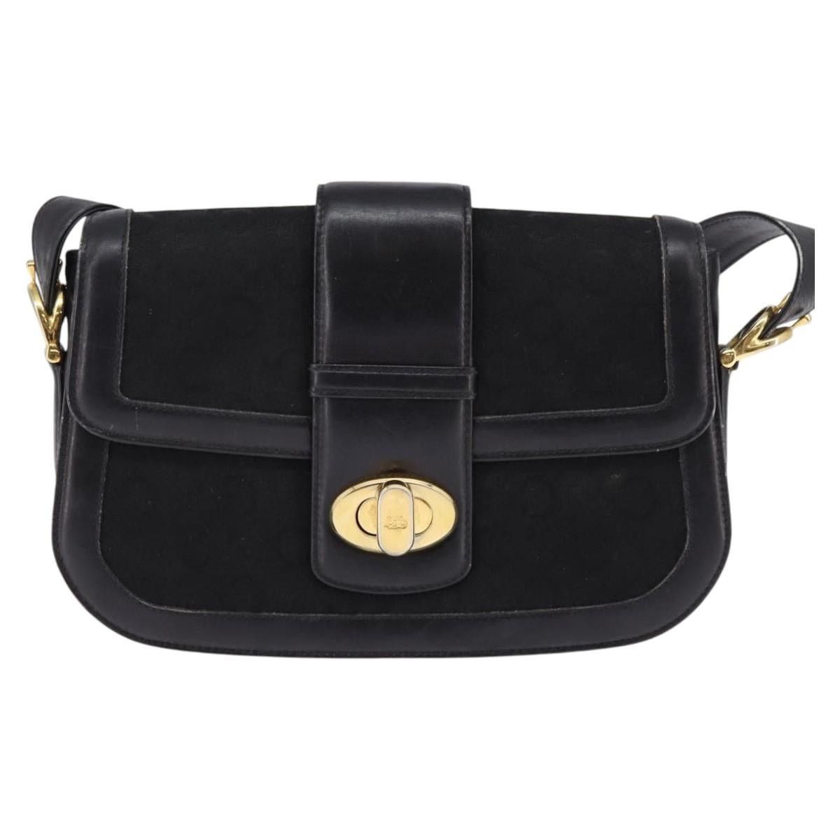 Celine CELINE C Sulky Shoulder Bag Canvas Black Gold Size ONE SIZE - 2 Thumbnail