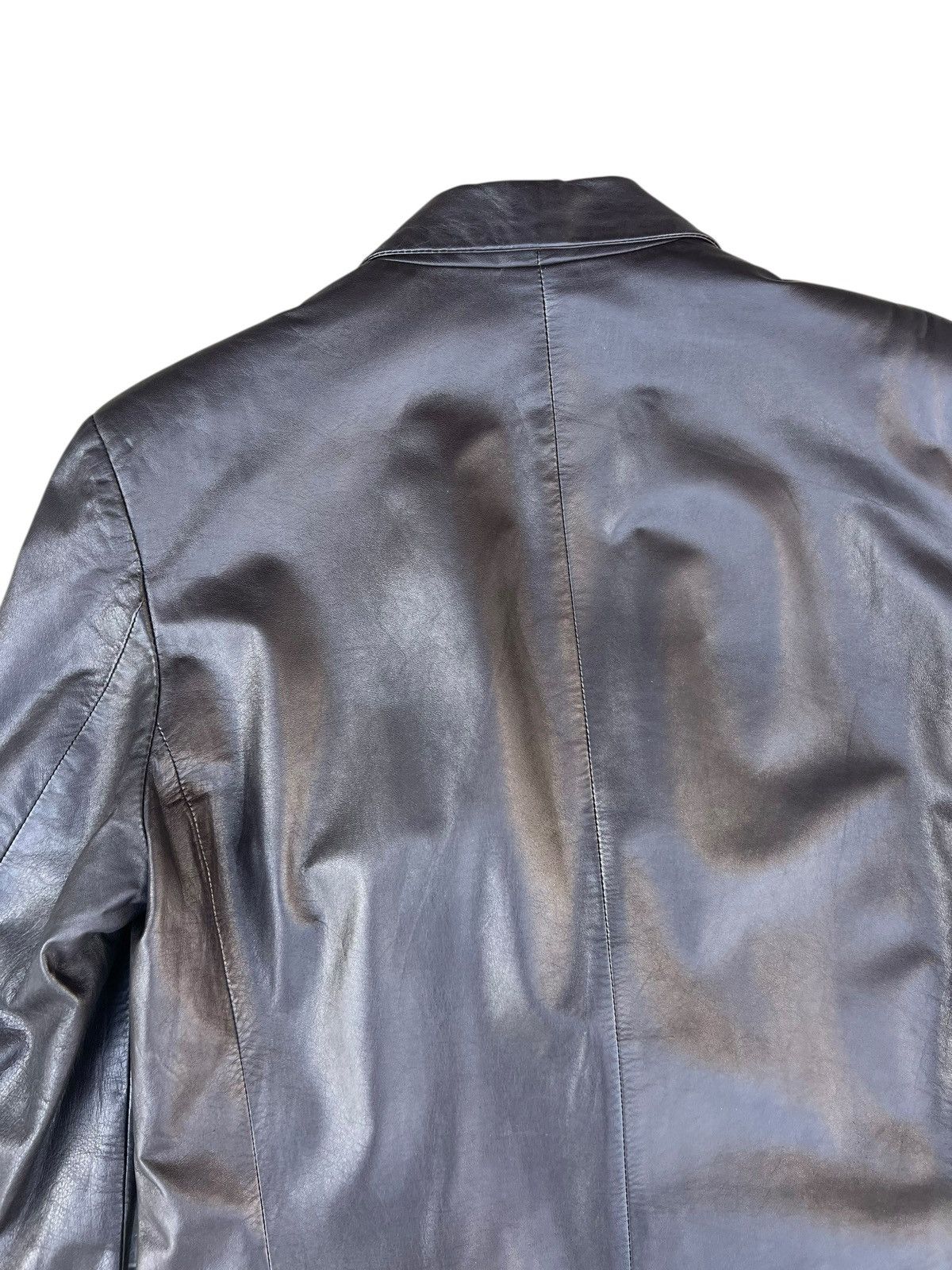 Calvin Klein Vintage CK Calvin Klein Italy Leather Coat Blazer Jacket Size US M / EU 48-50 / 2 - 18 Thumbnail