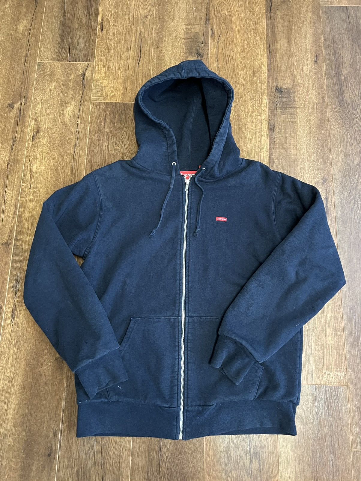 Supreme Supreme Small Box Thermal Zip Up Hoodie | Grailed