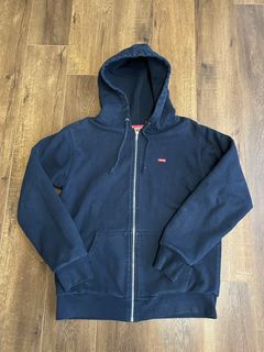 Supreme Small Box Thermal Zip Up Hoodie | Grailed