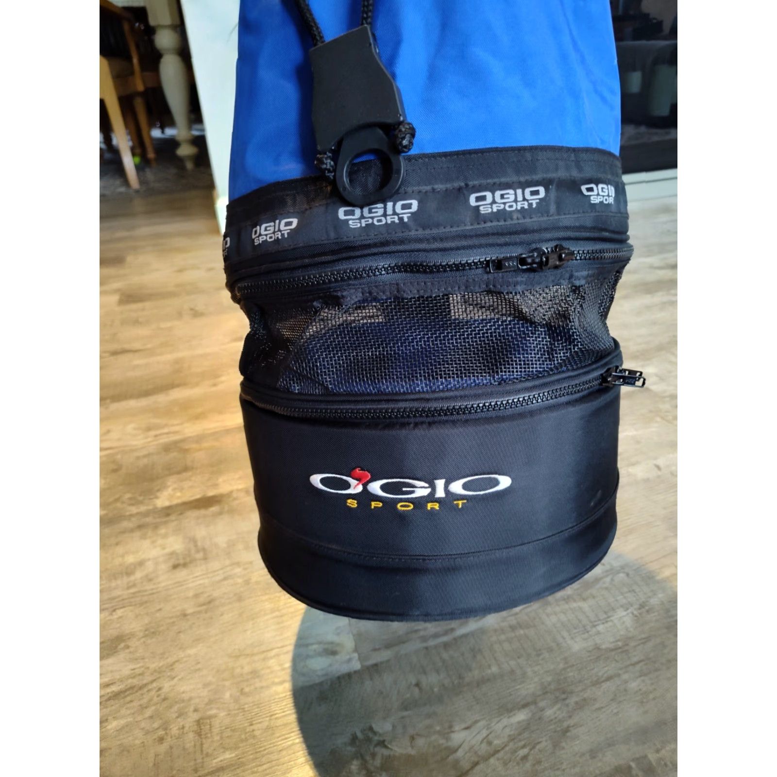 Vintage VINTAGE OGIO Duffle Bag 3 In 1 Blue Nylon 24" Tall Fish Pattern Sports Gear 1990s Mens Bag Size ONE SIZE - 2 Thumbnail