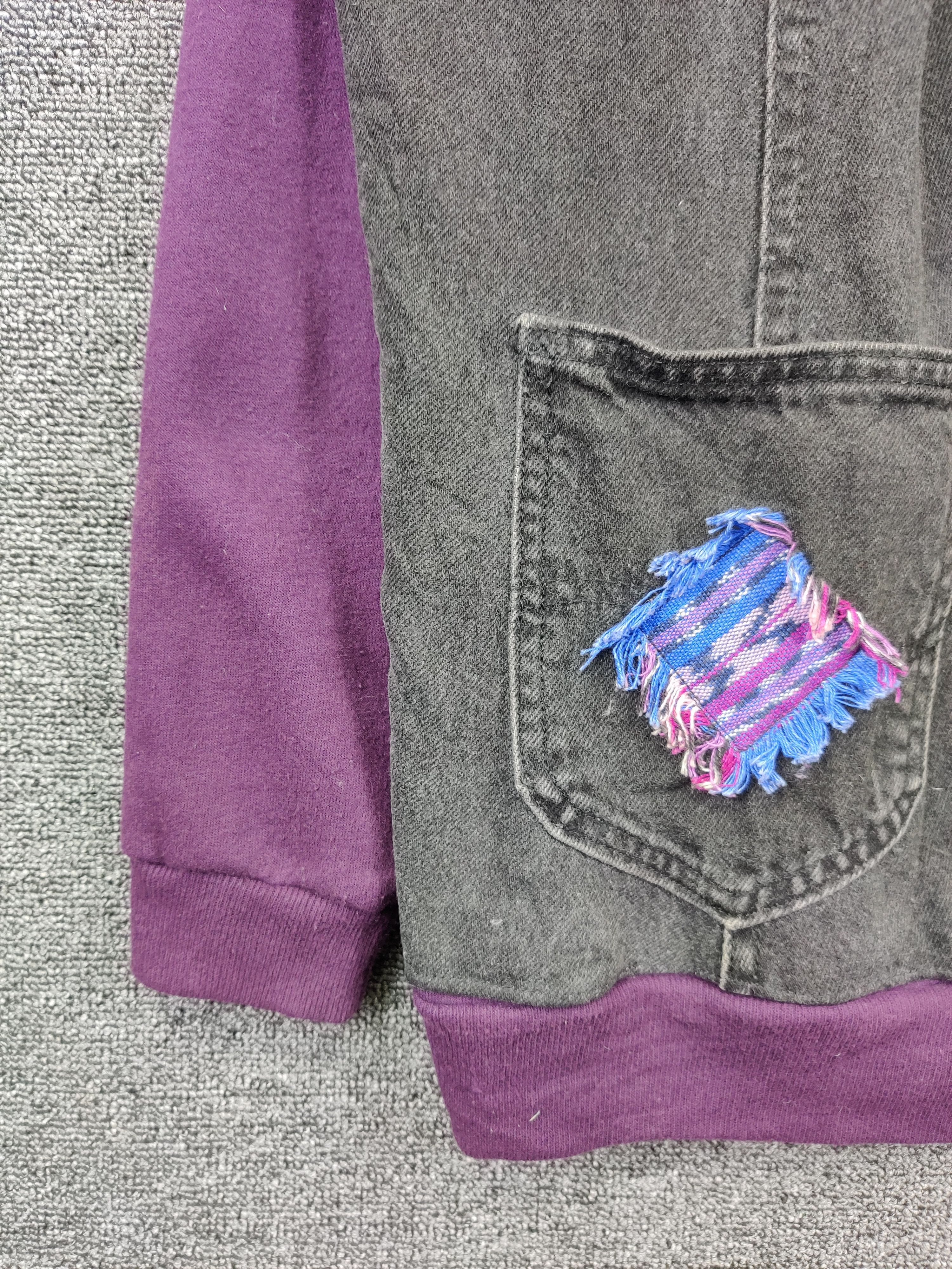 The Unbranded Brand Vintage Sashiko Denim Cardigan Jacket Nice Design Size US XL / EU 56 / 4 - 4 Thumbnail