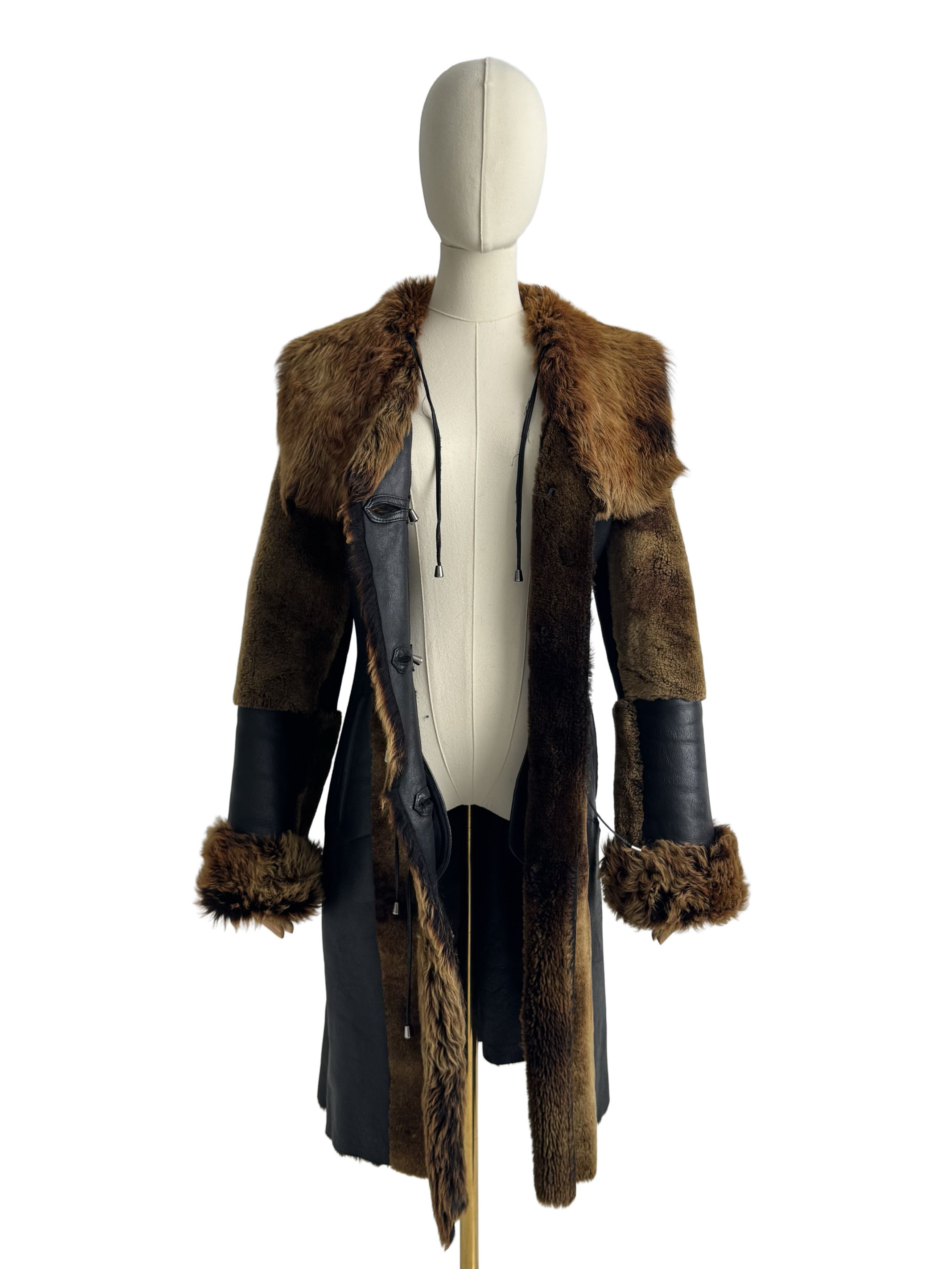 Vintage Vintage Real Doubleface Lambskins Coat Size S / US 4 / IT 40 - 3 Thumbnail