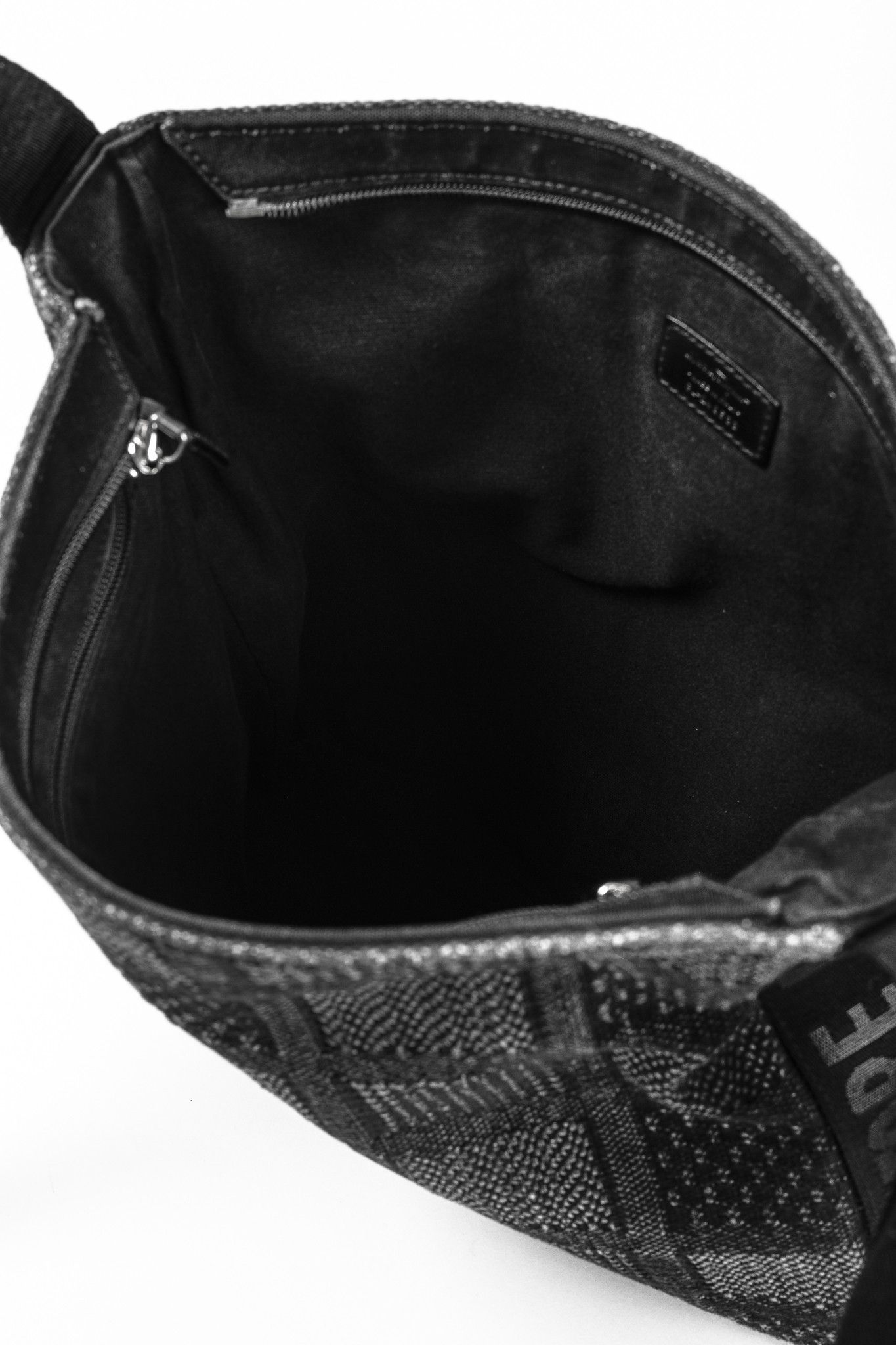 Salvatore Ferragamo Salvatore Ferragamo Black Patterned-Jacquard Zippered Tote Size ONE SIZE - 12 Thumbnail