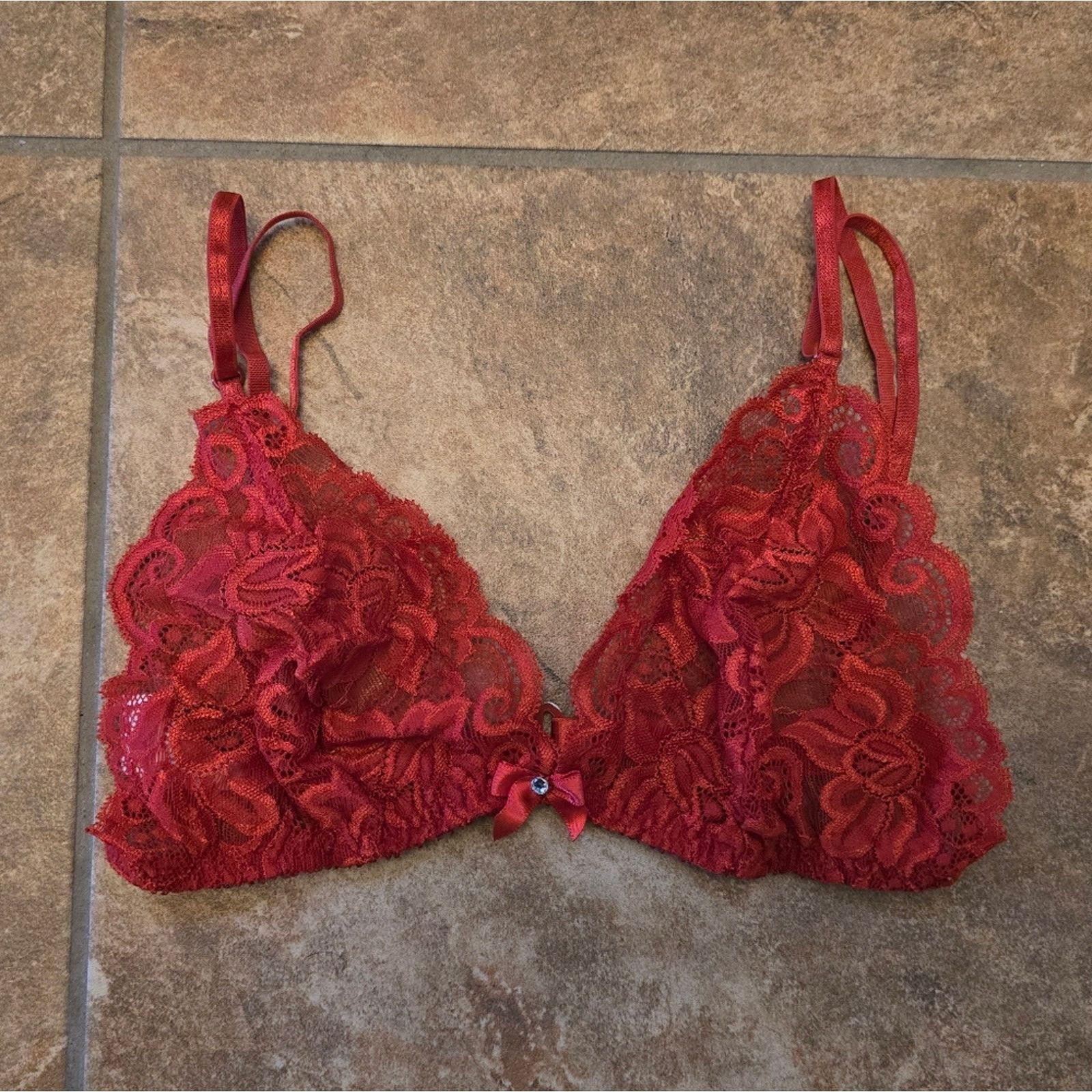 Other Red | TRASHY | Lace Detailed Bralette Size ONE SIZE - 1 Thumbnail