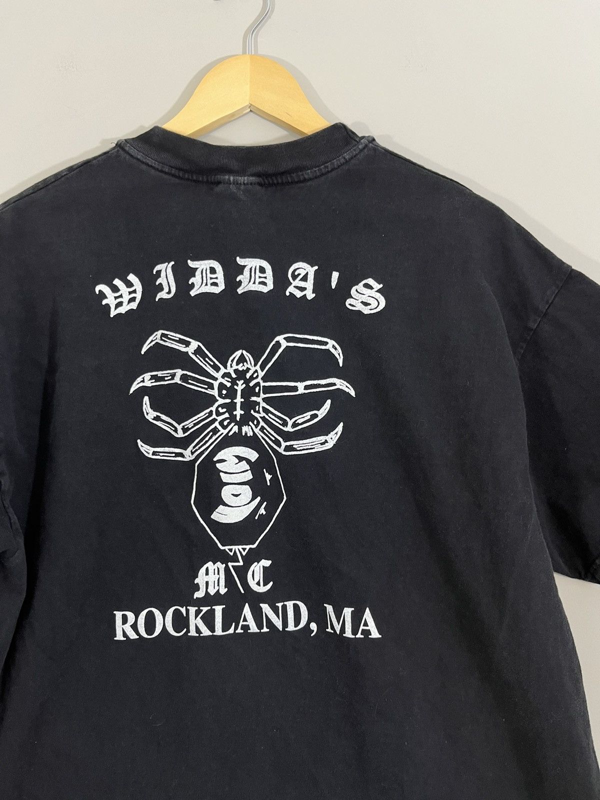 Vintage Motorcycle Club Faded Distressed Black MC Tee Size US XL / EU 56 / 4 - 1 Thumbnail