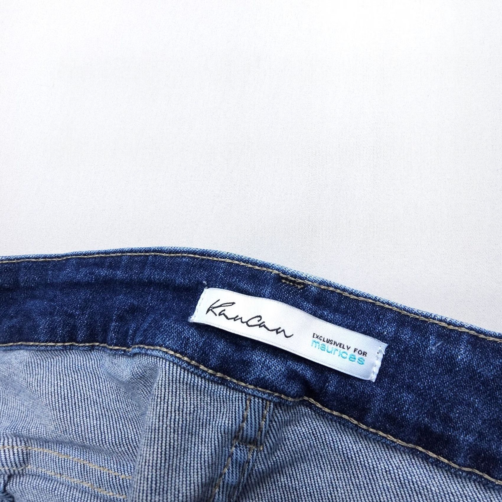 Vintage KanCan Estilo Womens Plus Jeans 22 Dark Wash Distressed Ankle Slim 5-Pocket Denim Blue Vintage No Size ONE SIZE - 7 Thumbnail