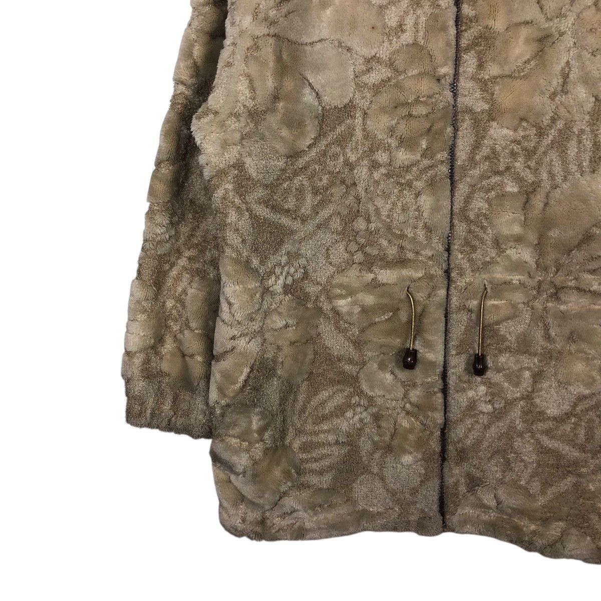 Japanese Brand 📌Vintage Fleece Zipper Jacket Ryu Sports Floral Over Print Size US M / EU 48-50 / 2 - 4 Thumbnail