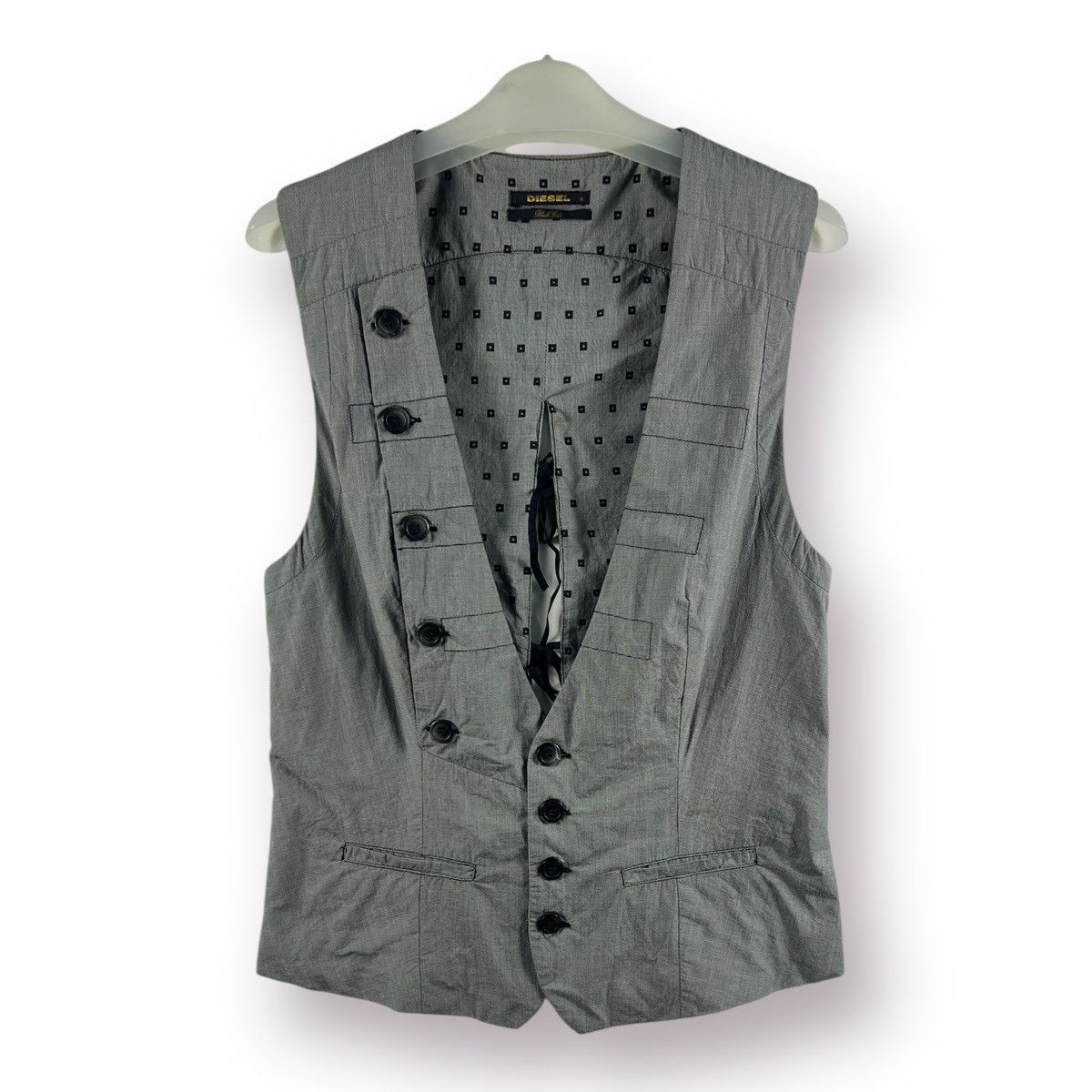 Diesel Black Gold 🔥 Gothic Vest Diesel Black Gold - s Size XS / US 0-2 / IT 36-38 - 1 Thumbnail