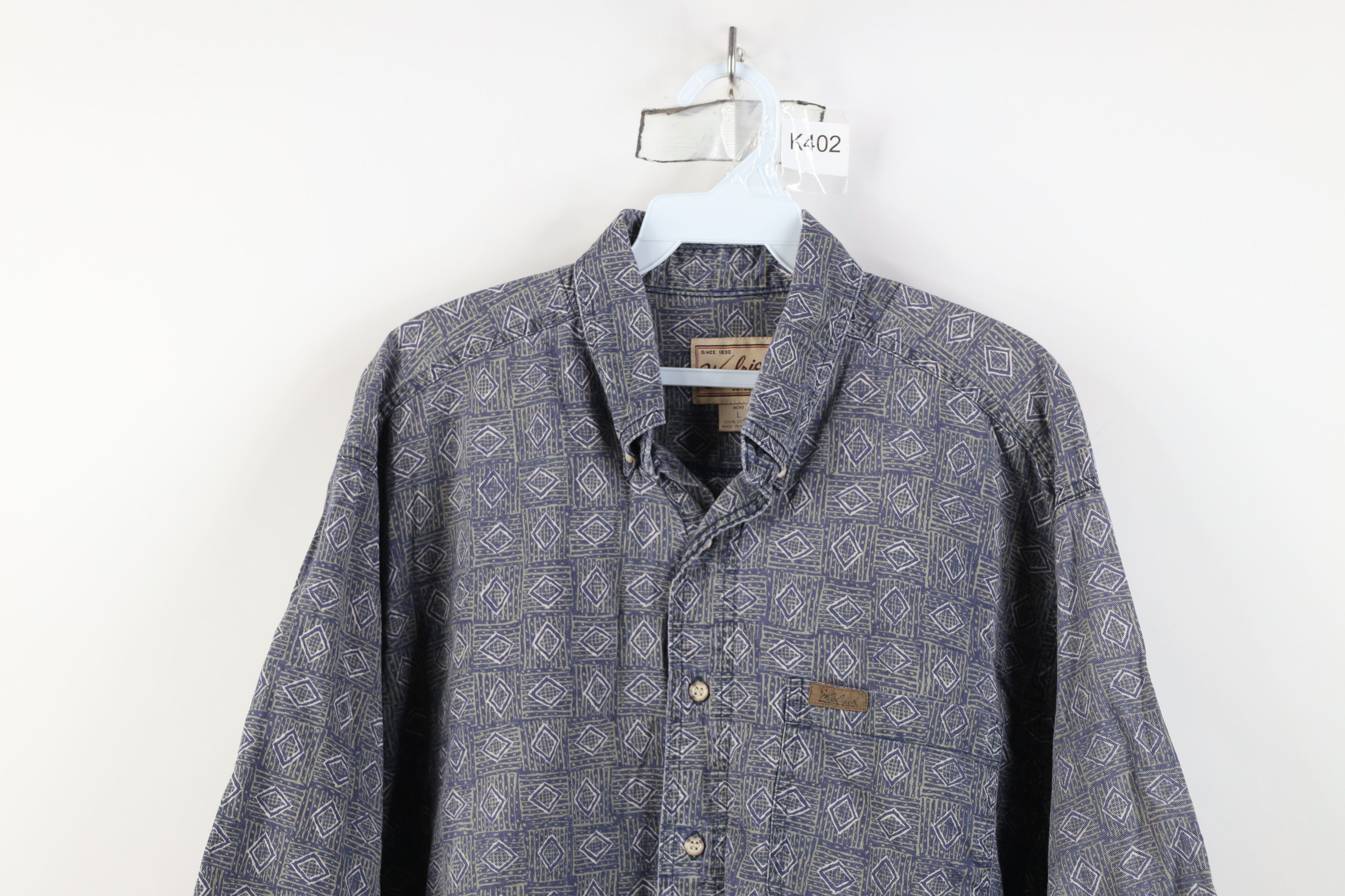 Woolrich Woolen Mills Vintage 90s Woolrich Short Sleeve Button Down Shirt Size US L / EU 52-54 / 3 - 2 Thumbnail
